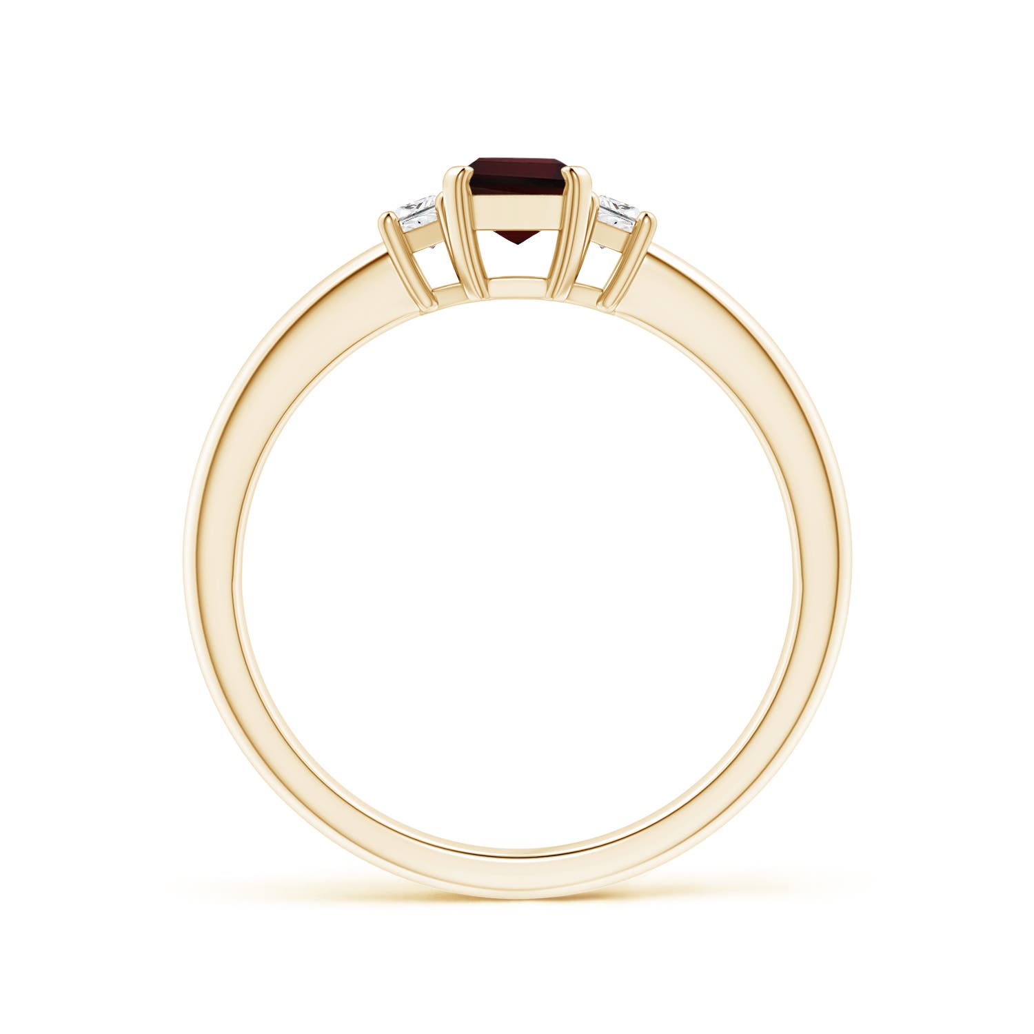 A - Garnet / 0.9 CT / 14 KT Yellow Gold