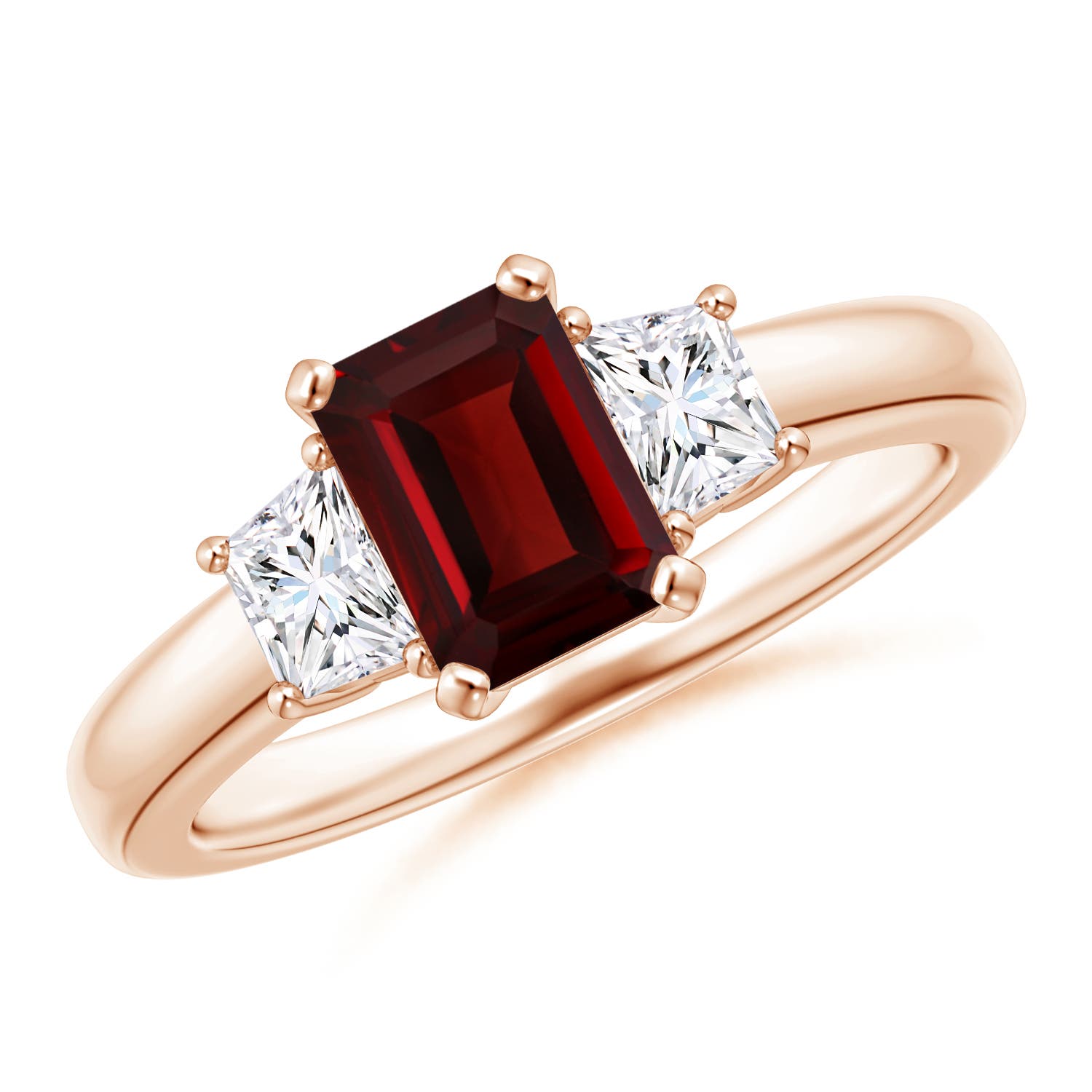 AAA - Garnet / 1.38 CT / 14 KT Rose Gold