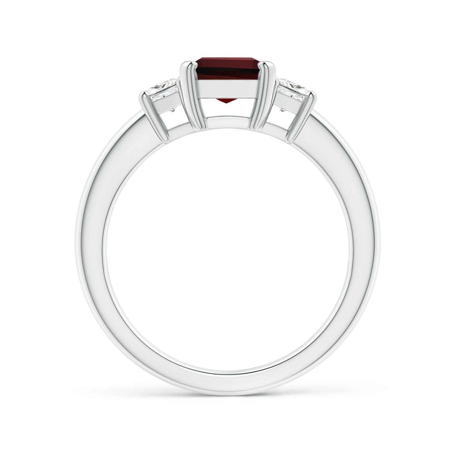 AAA - Garnet / 2.12 CT / 14 KT White Gold