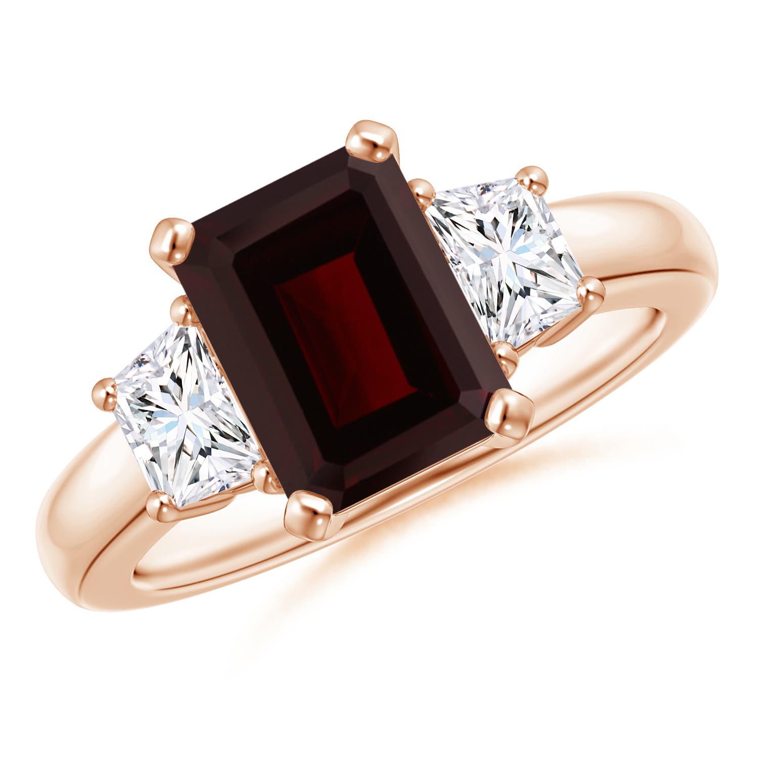 A - Garnet / 3.12 CT / 14 KT Rose Gold