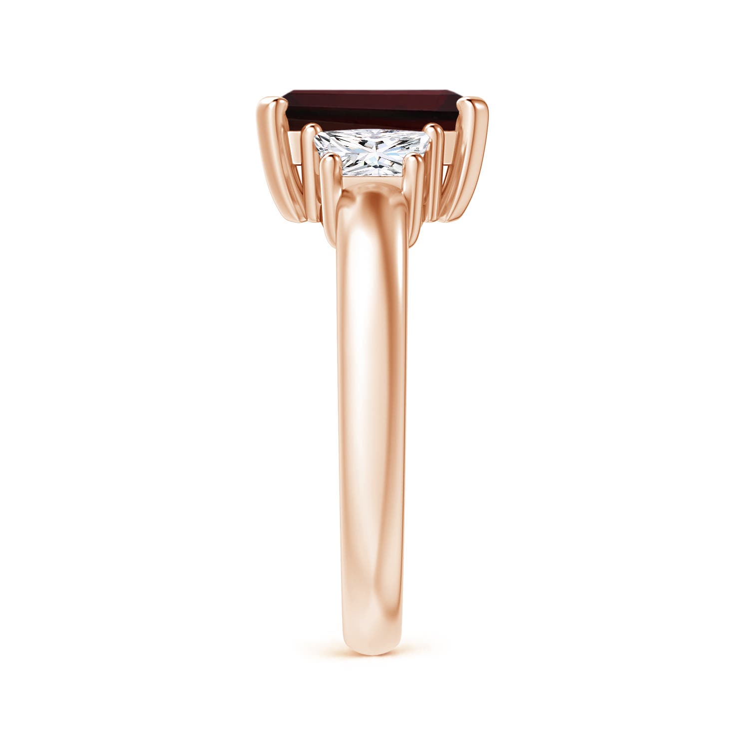 A - Garnet / 3.12 CT / 14 KT Rose Gold