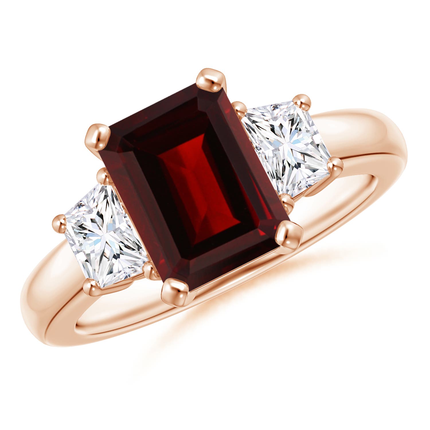 AA - Garnet / 3.12 CT / 14 KT Rose Gold