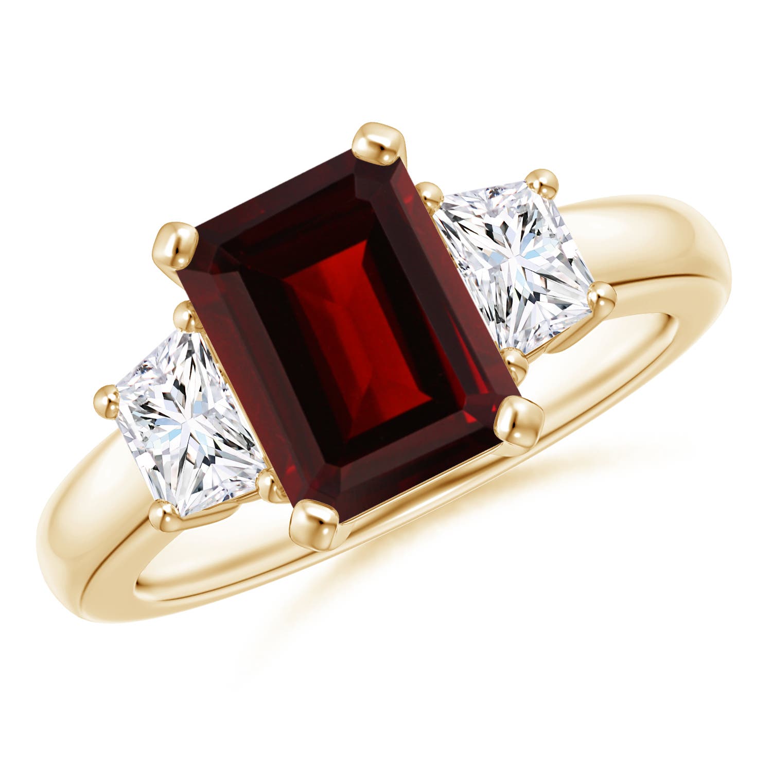 AA - Garnet / 3.12 CT / 14 KT Yellow Gold