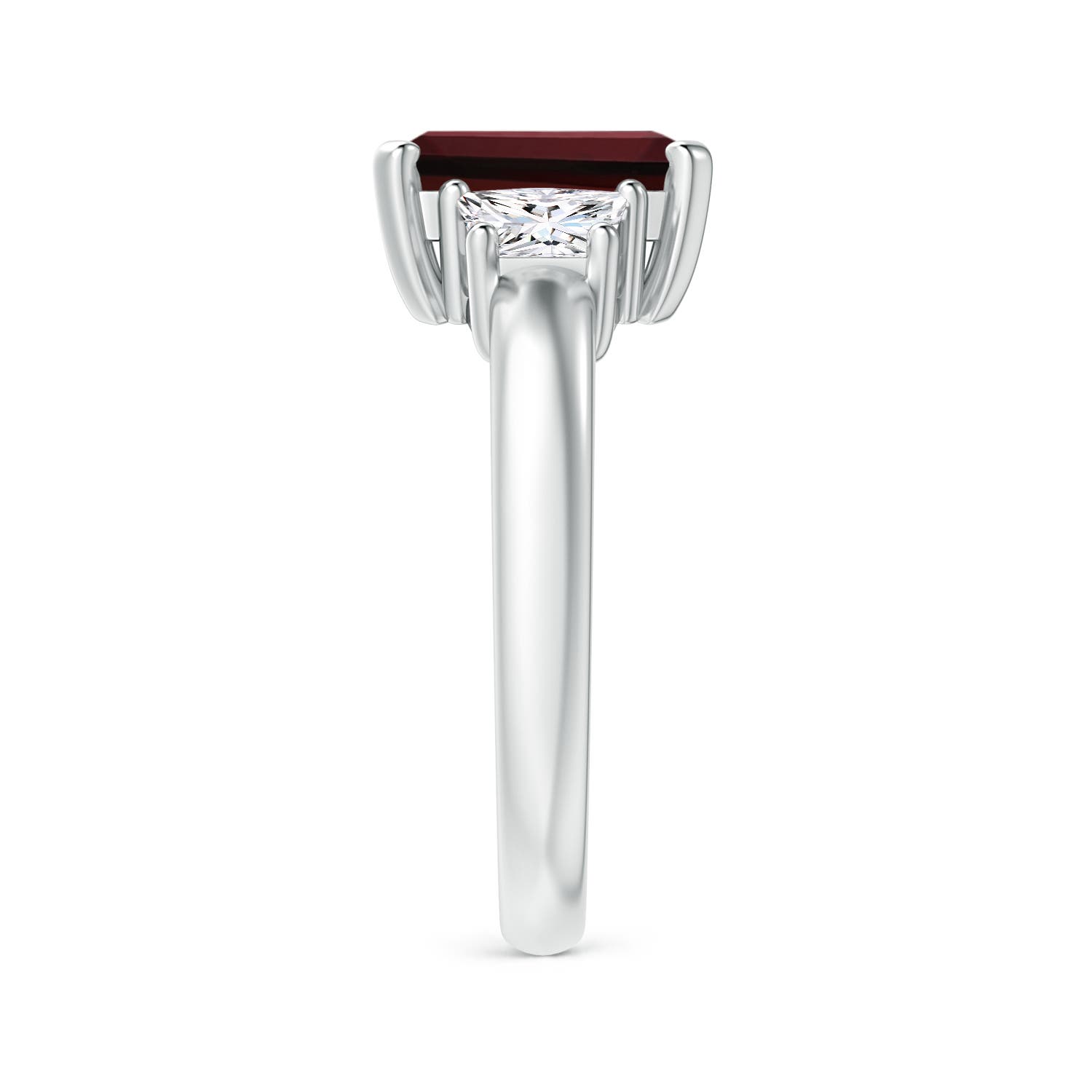 AAA - Garnet / 3.12 CT / 14 KT White Gold