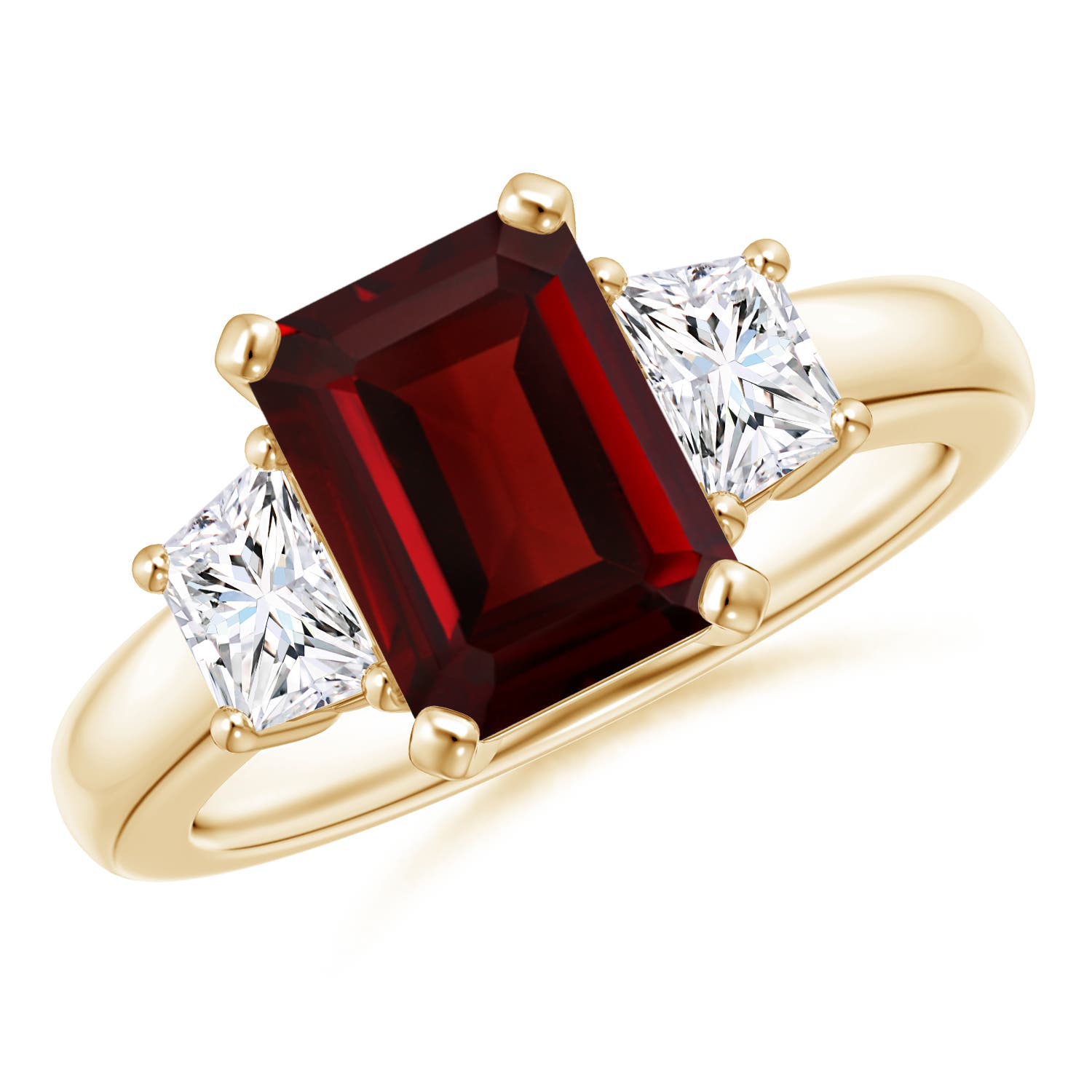 AAA - Garnet / 3.12 CT / 14 KT Yellow Gold