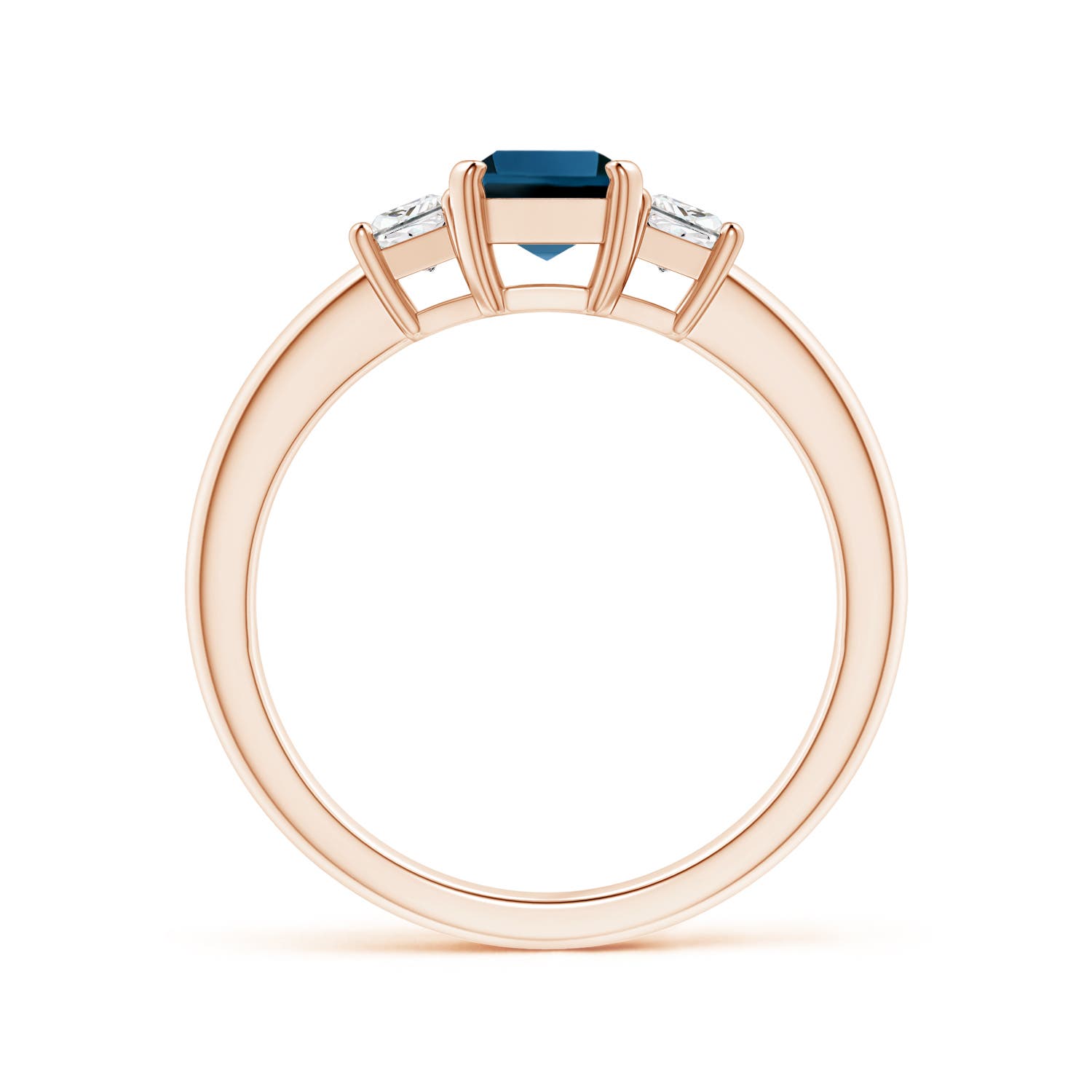 AAA - London Blue Topaz / 1.52 CT / 14 KT Rose Gold