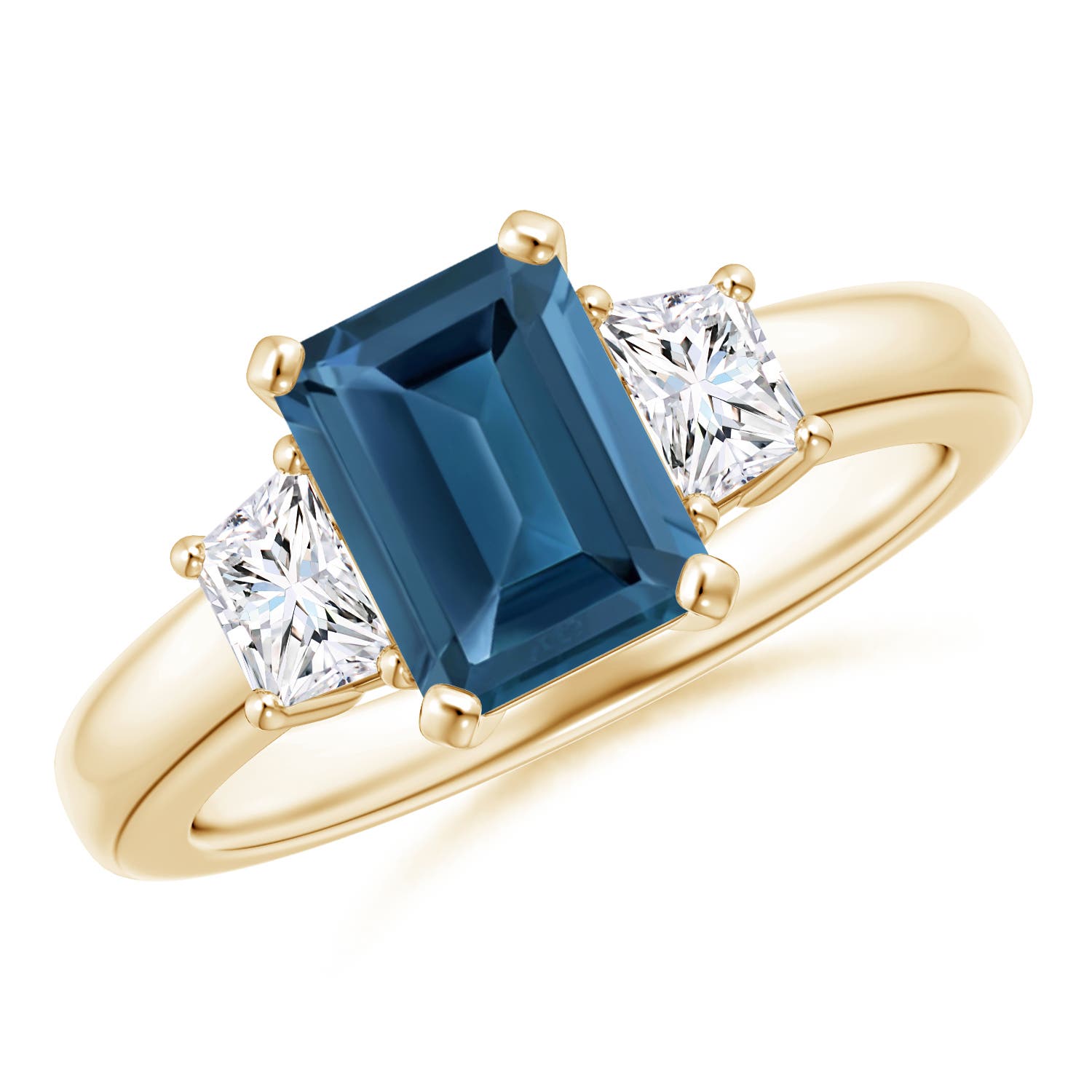 AA - London Blue Topaz / 2.27 CT / 14 KT Yellow Gold