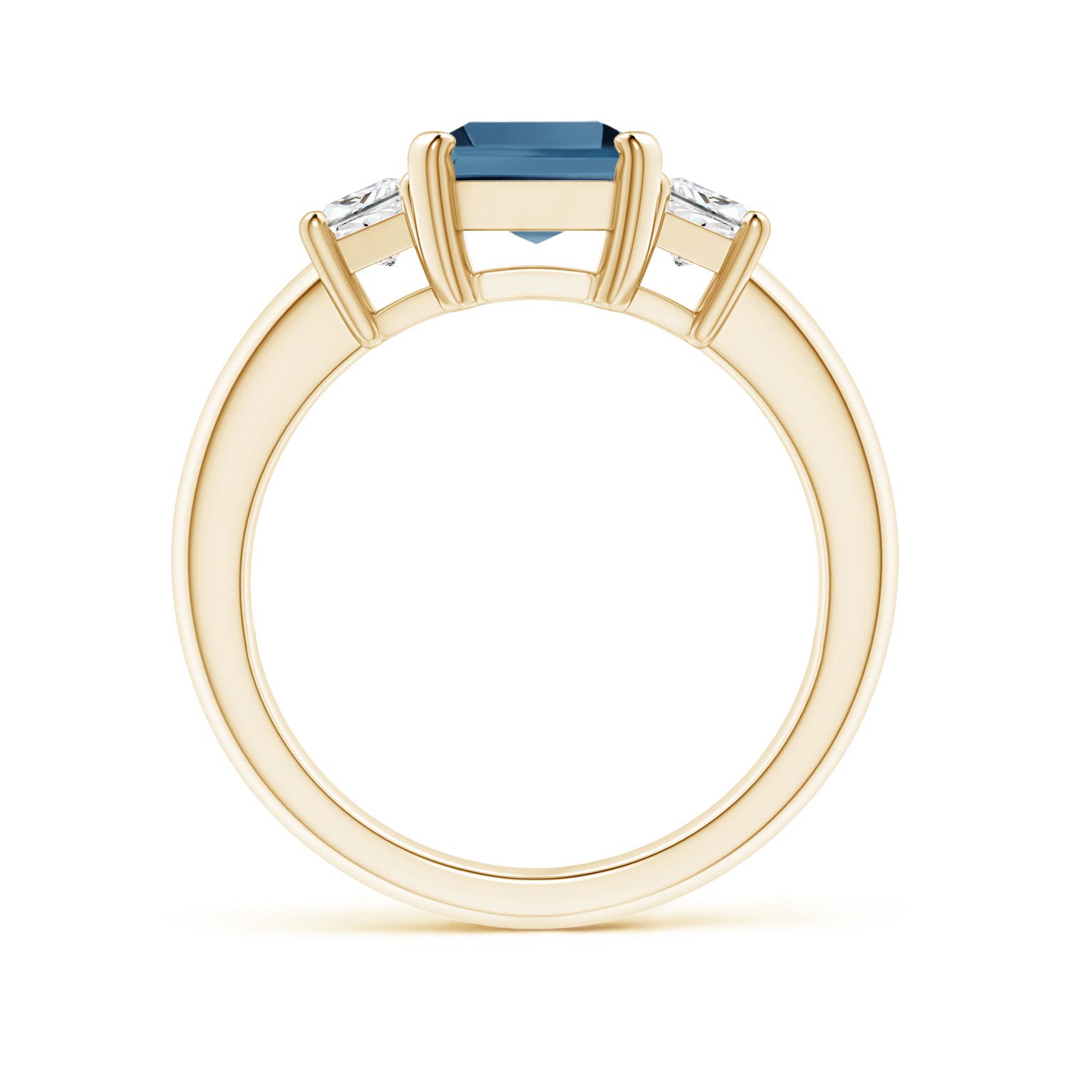 A - London Blue Topaz / 3.07 CT / 14 KT Yellow Gold