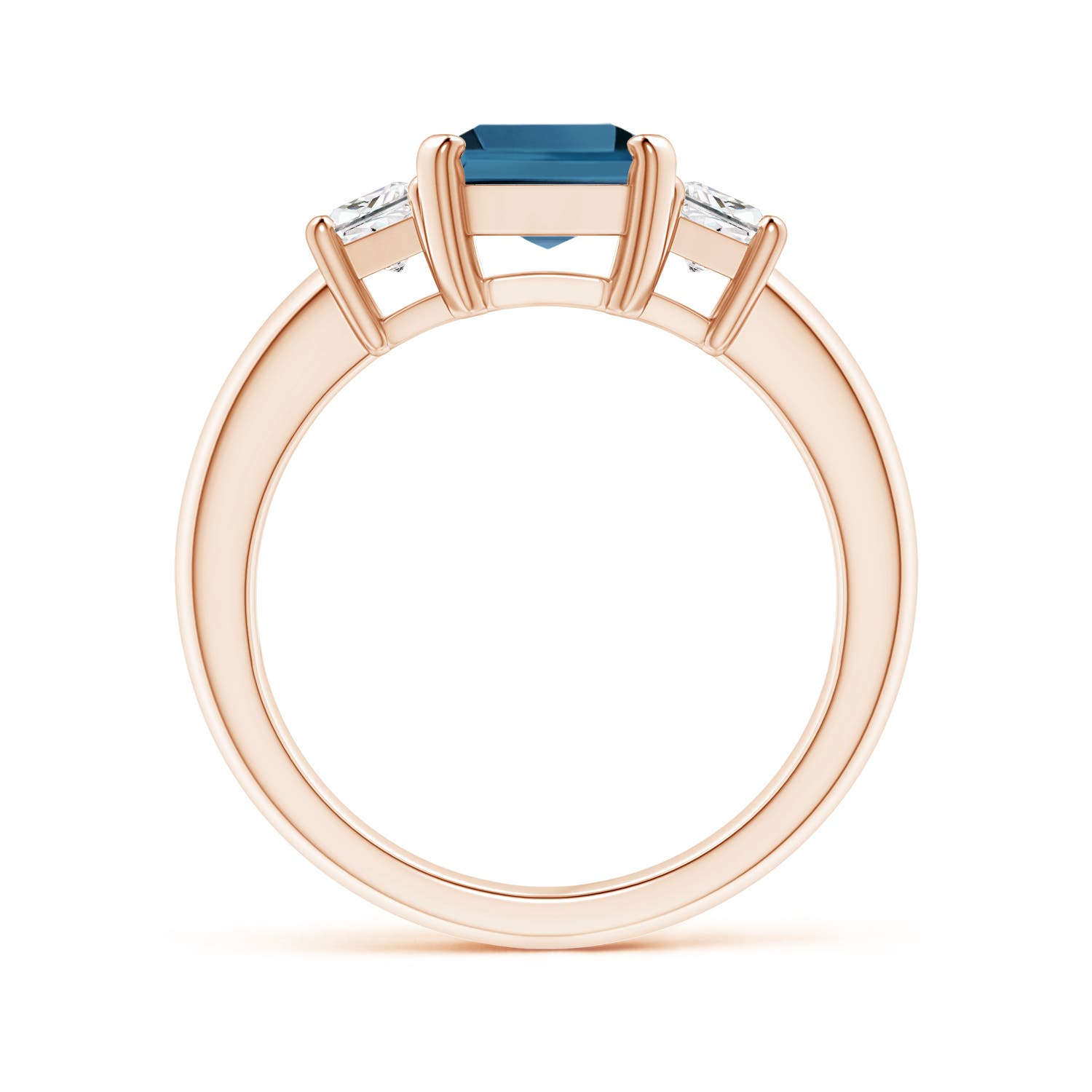 AA - London Blue Topaz / 3.07 CT / 14 KT Rose Gold