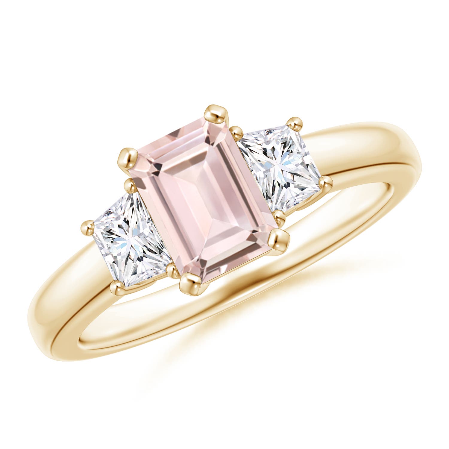 AA - Morganite / 1.22 CT / 14 KT Yellow Gold