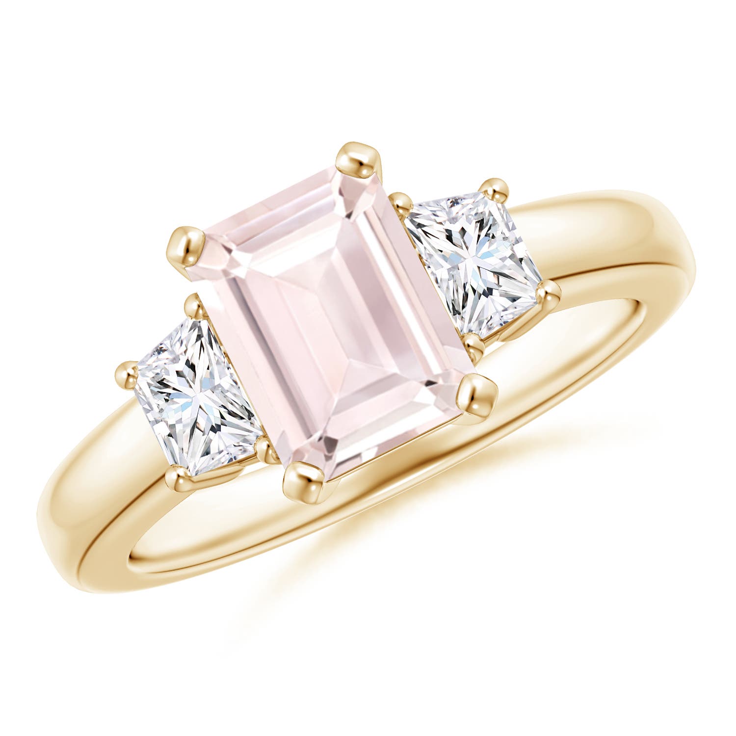 A - Morganite / 1.72 CT / 14 KT Yellow Gold