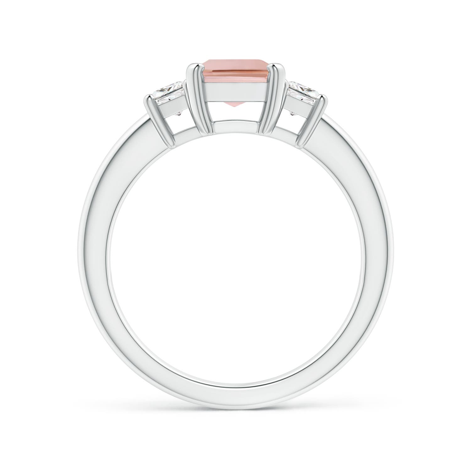 AAAA - Morganite / 1.72 CT / 14 KT White Gold