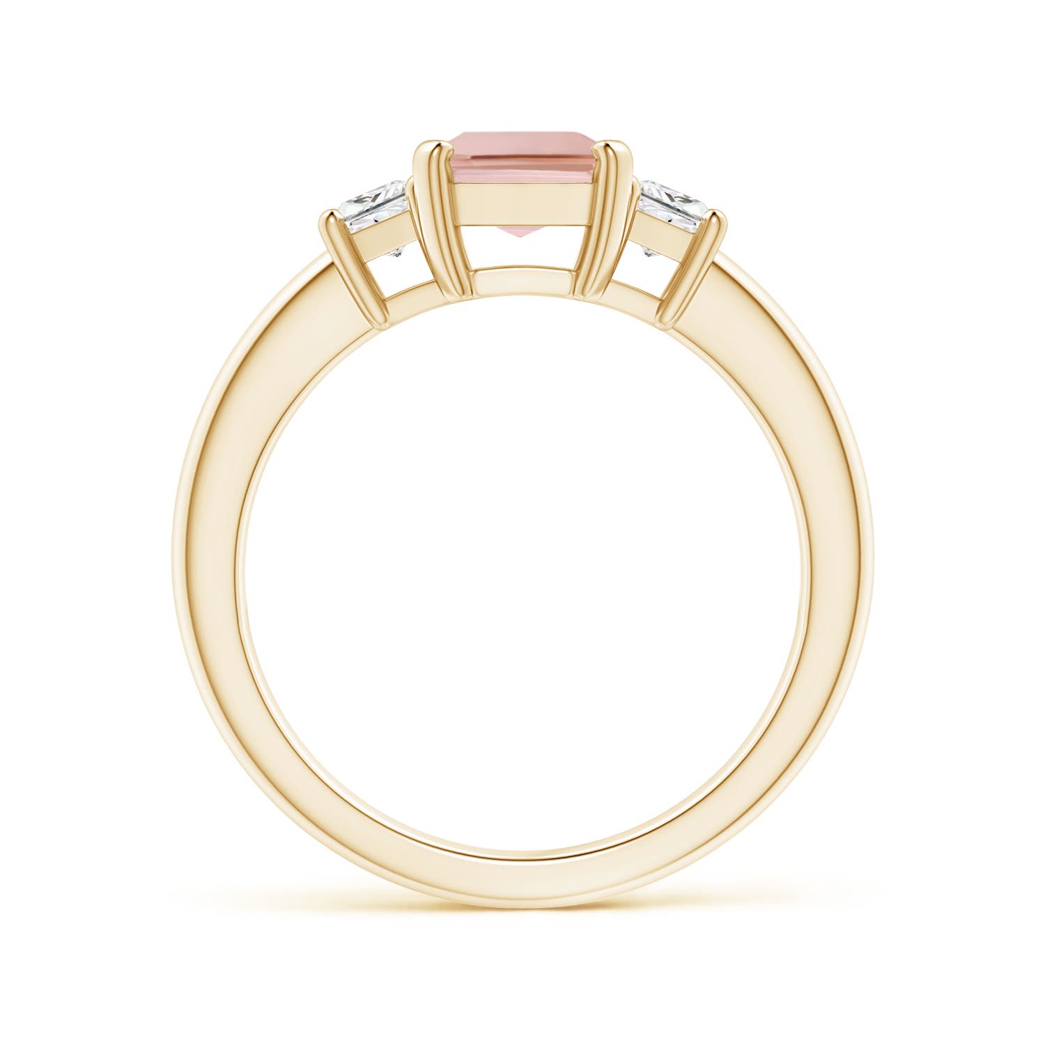 AAAA - Morganite / 1.72 CT / 14 KT Yellow Gold