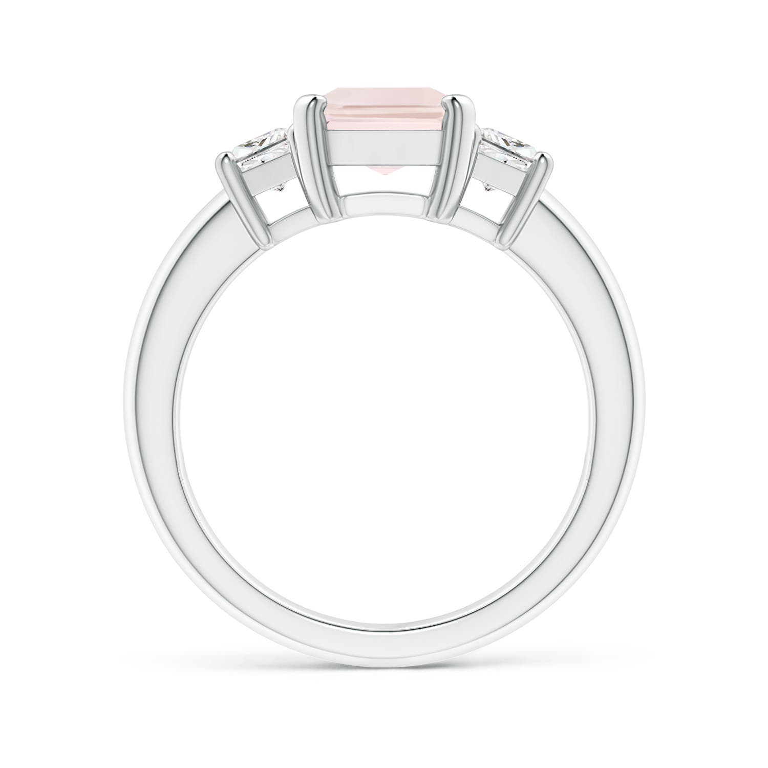 A - Morganite / 2.37 CT / 14 KT White Gold