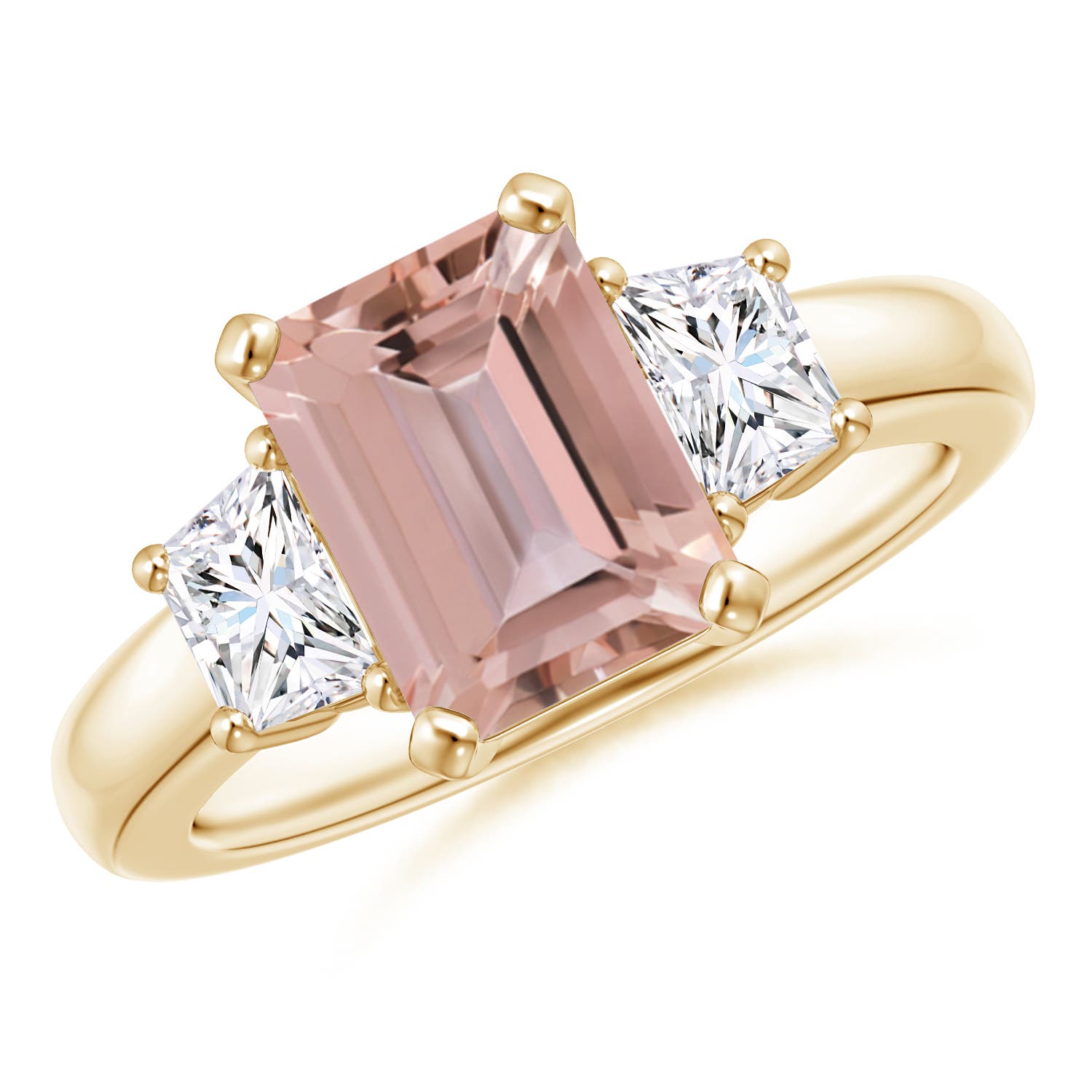 AAAA - Morganite / 2.37 CT / 14 KT Yellow Gold