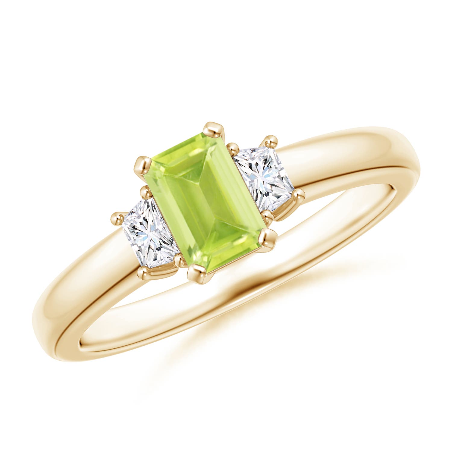 A - Peridot / 0.8 CT / 14 KT Yellow Gold