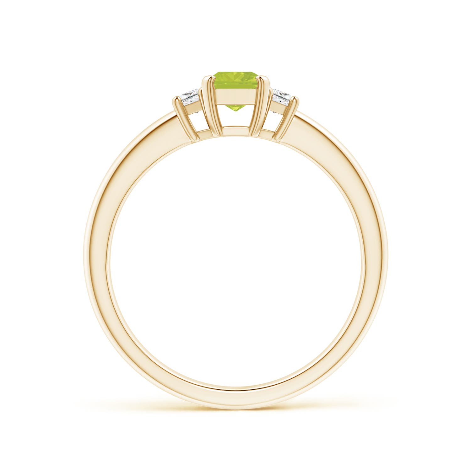 A - Peridot / 0.8 CT / 14 KT Yellow Gold