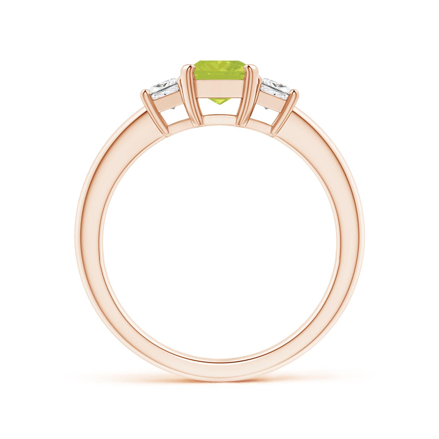 A - Peridot / 1.32 CT / 14 KT Rose Gold