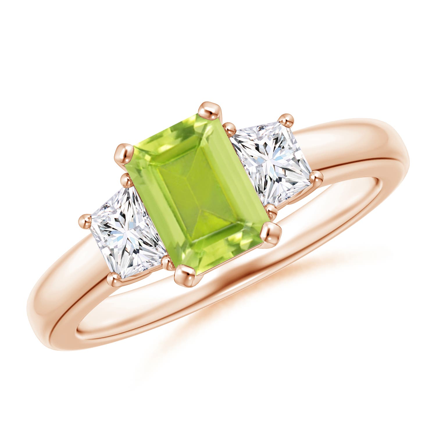 AA - Peridot / 1.32 CT / 14 KT Rose Gold