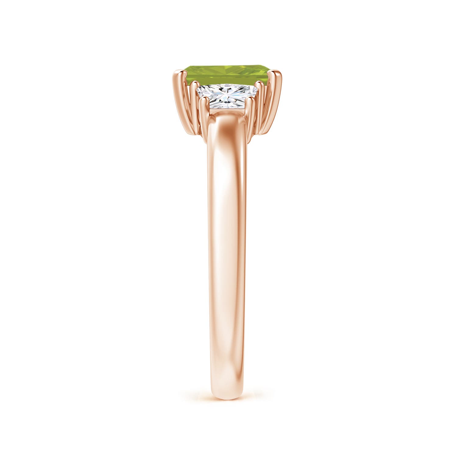 AA - Peridot / 1.32 CT / 14 KT Rose Gold