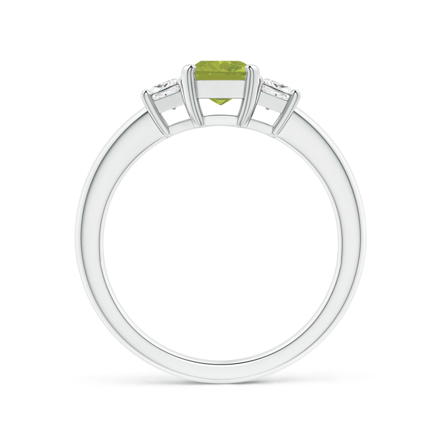 AA - Peridot / 1.32 CT / 14 KT White Gold