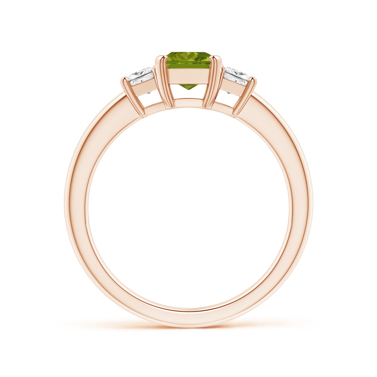 AAA - Peridot / 1.32 CT / 14 KT Rose Gold