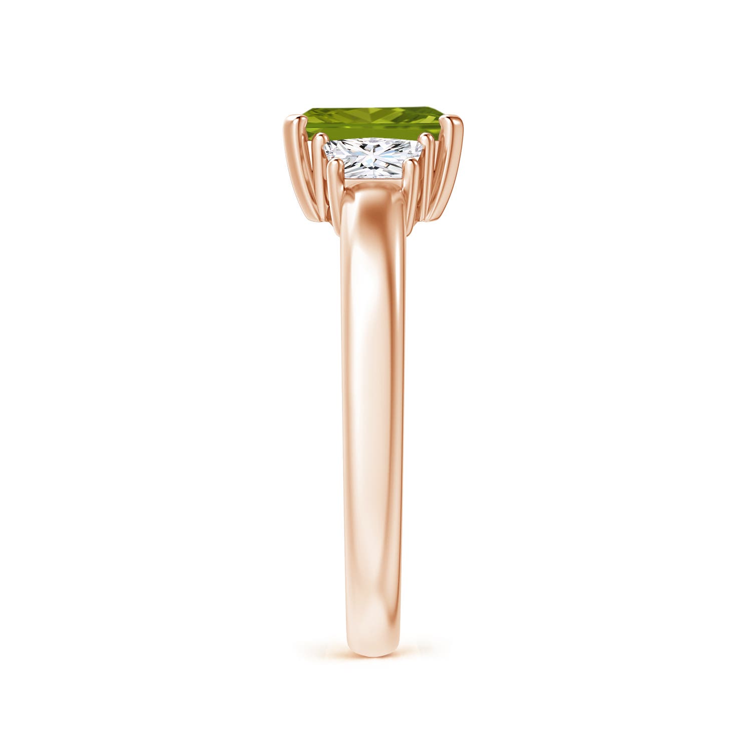 AAA - Peridot / 1.32 CT / 14 KT Rose Gold