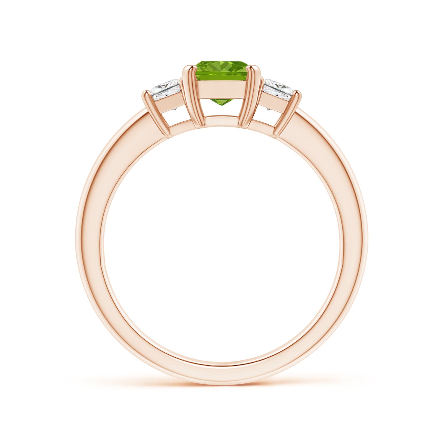 AAAA - Peridot / 1.32 CT / 14 KT Rose Gold