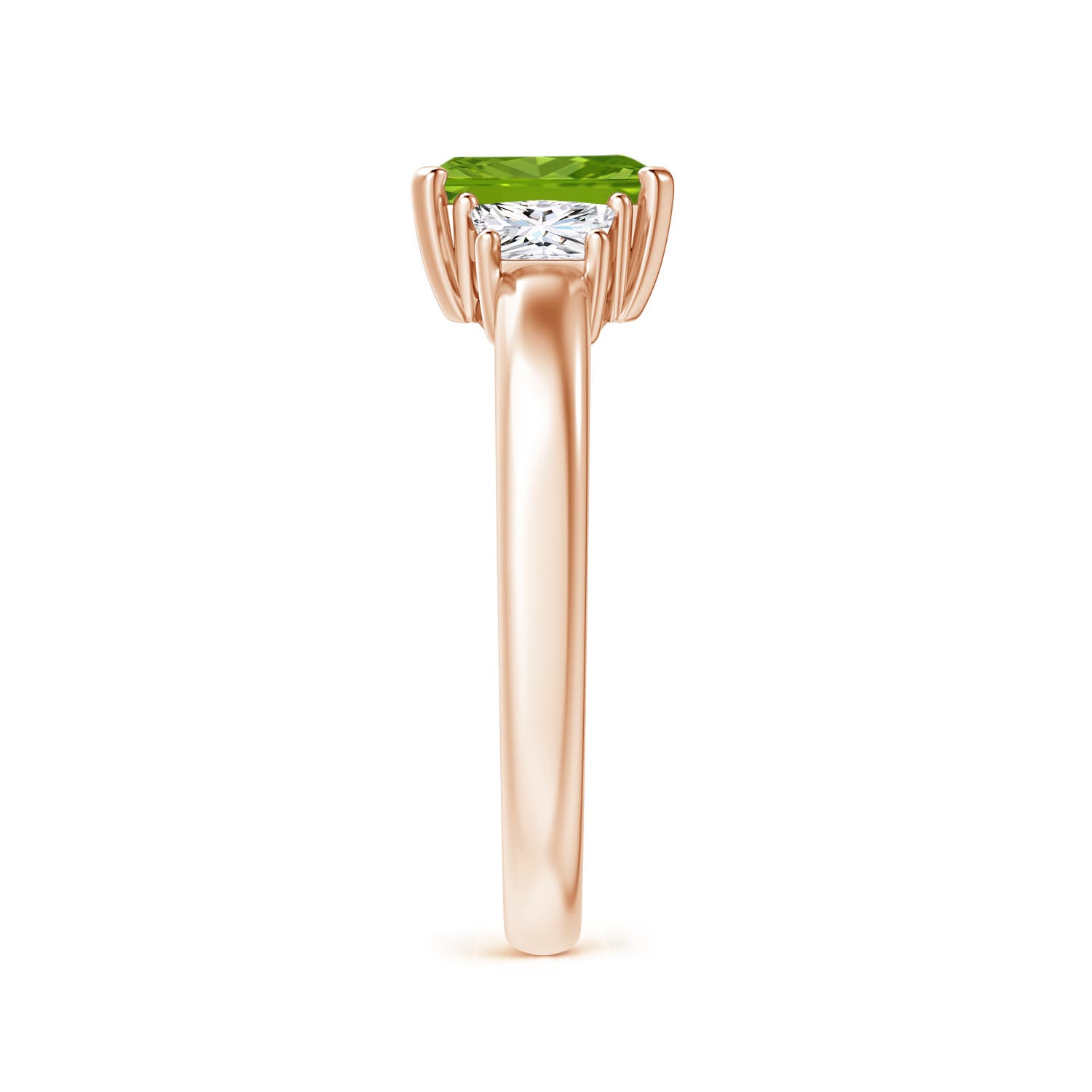 AAAA - Peridot / 1.32 CT / 14 KT Rose Gold