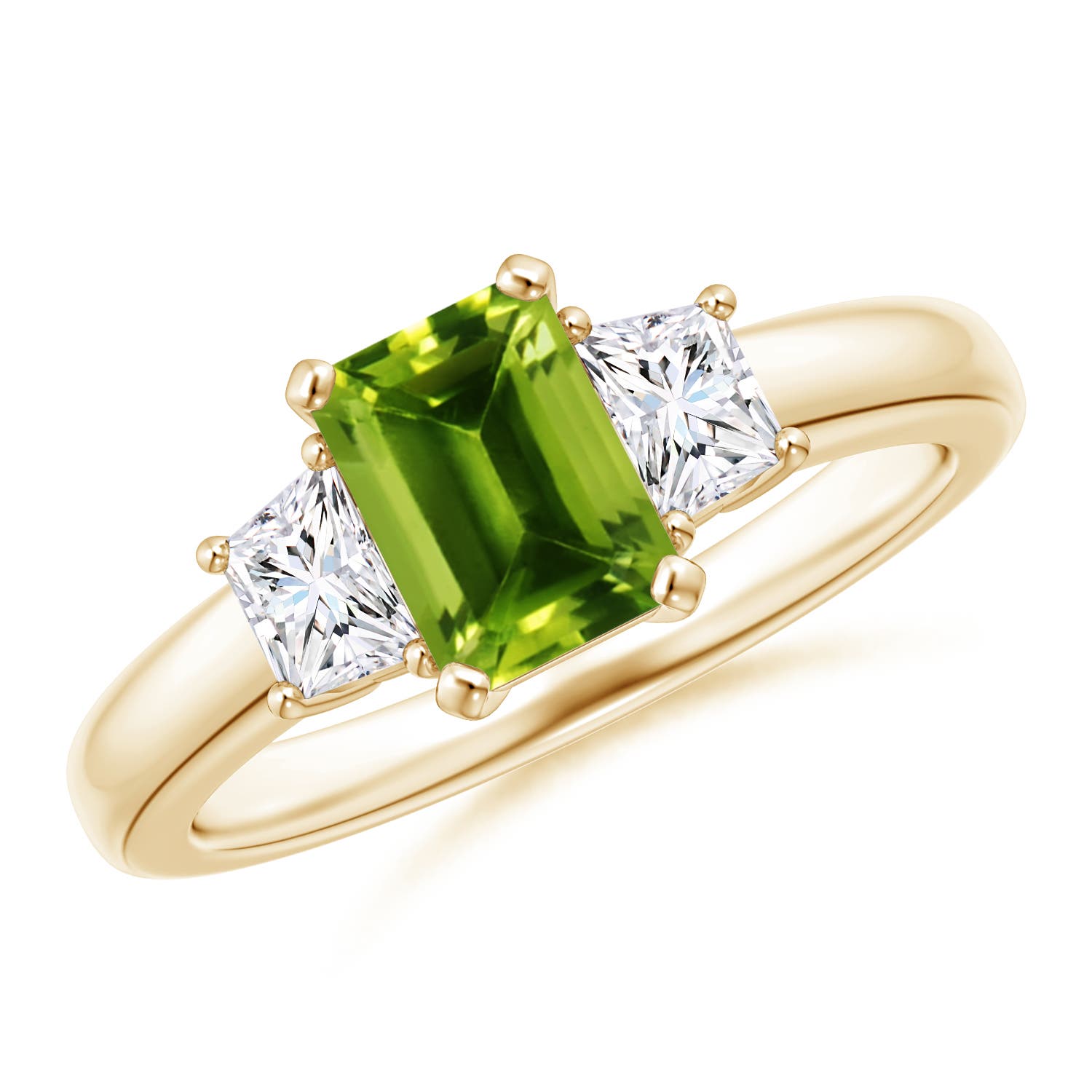 AAAA - Peridot / 1.32 CT / 14 KT Yellow Gold