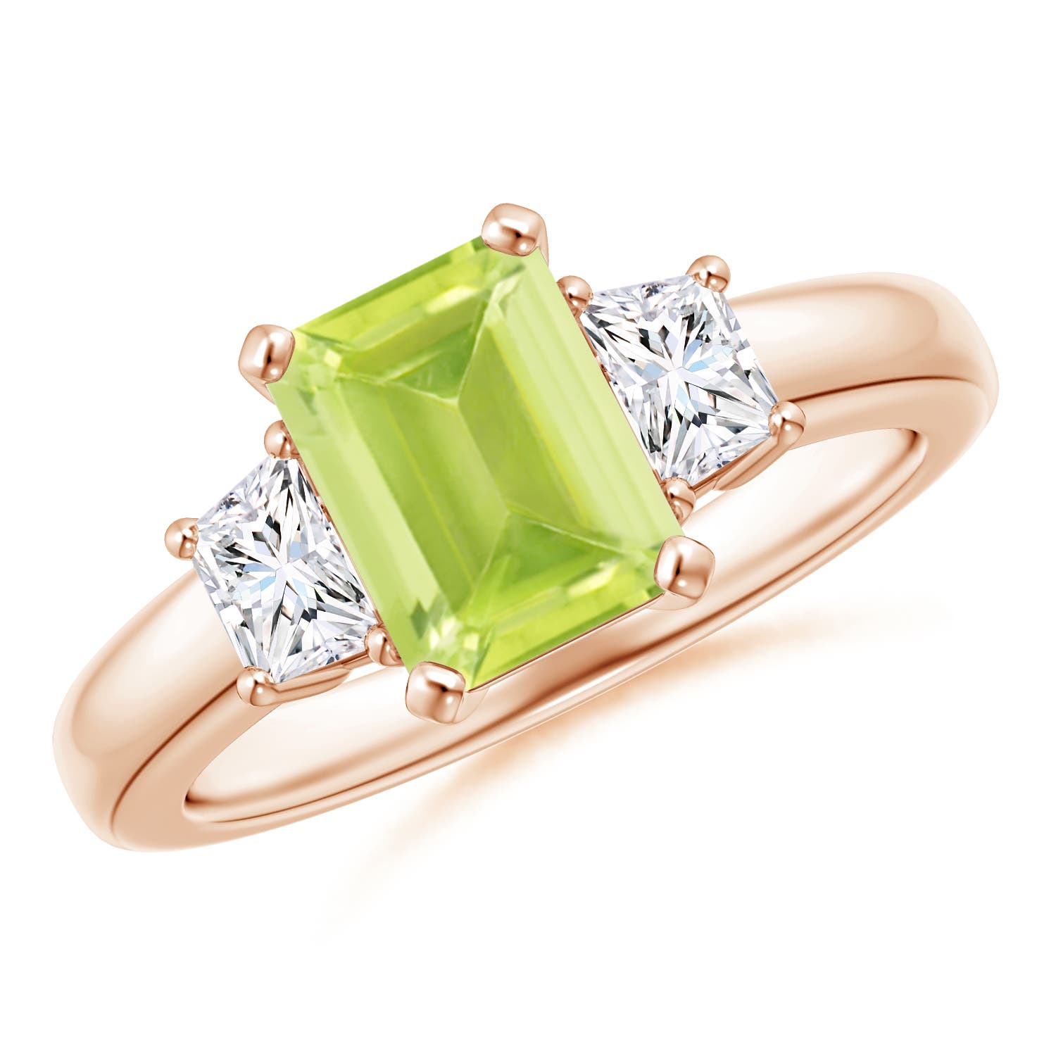 A - Peridot / 1.92 CT / 14 KT Rose Gold