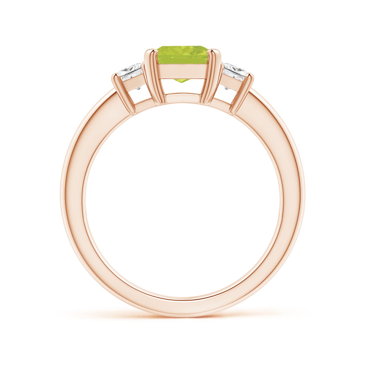 A - Peridot / 1.92 CT / 14 KT Rose Gold