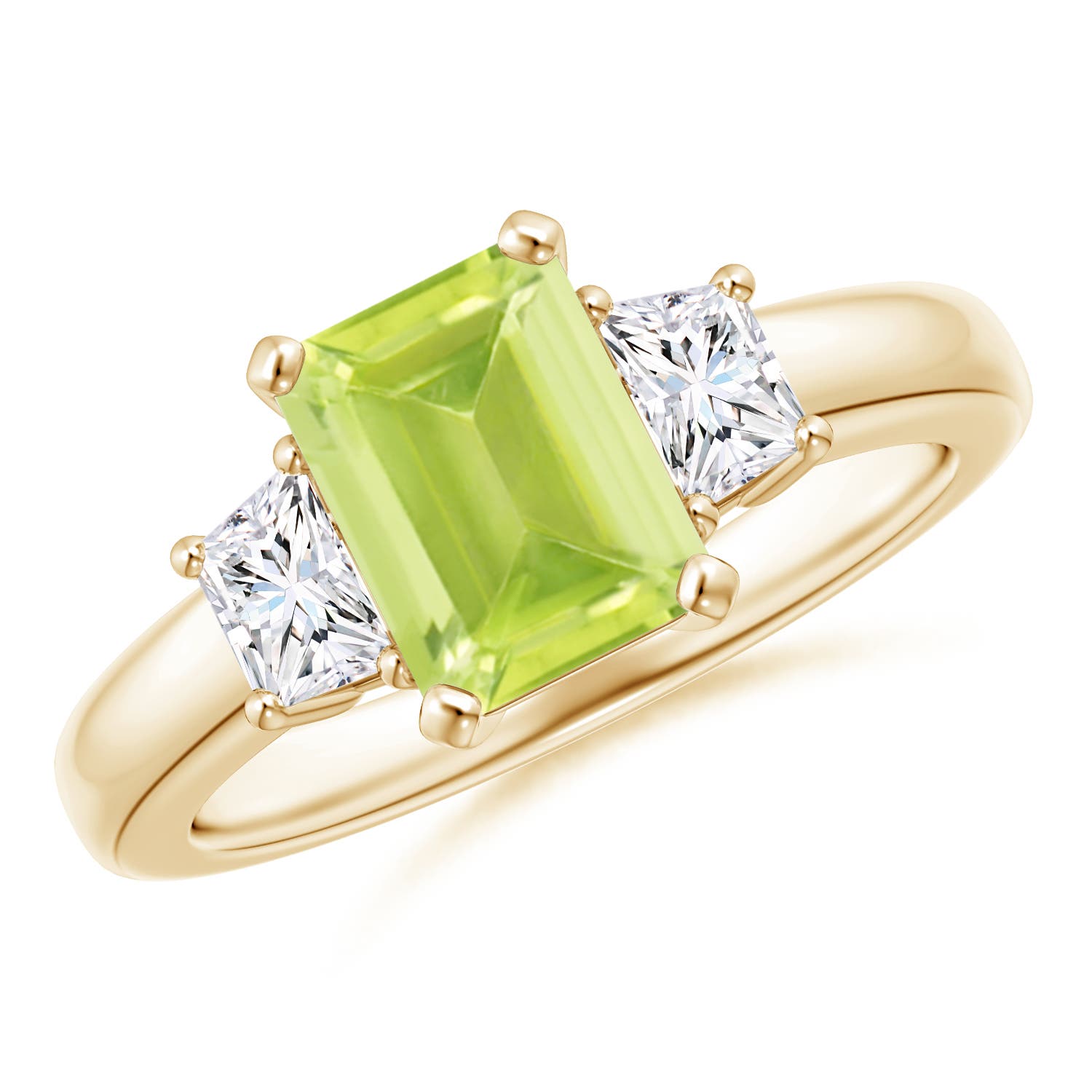 A - Peridot / 1.92 CT / 14 KT Yellow Gold