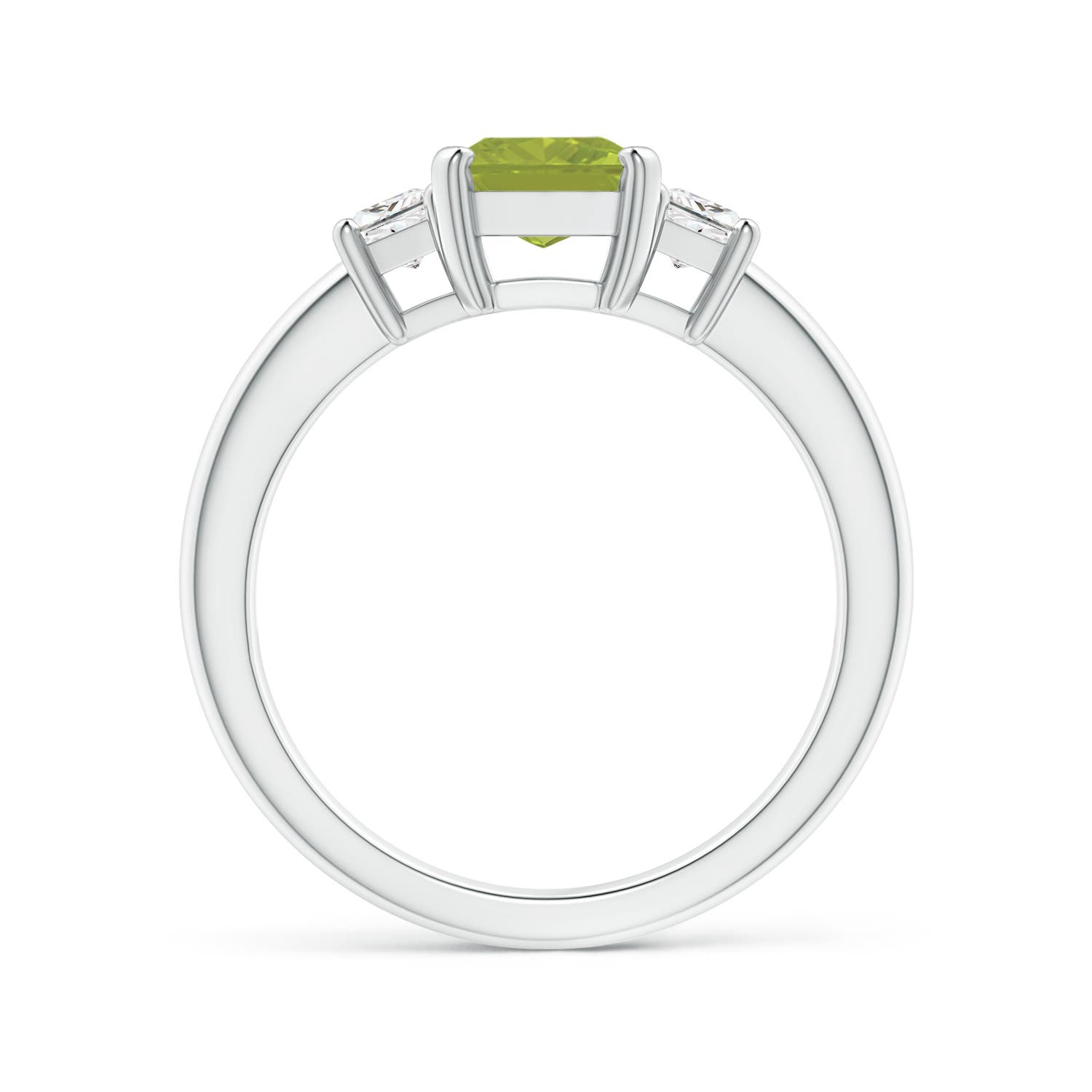 AA - Peridot / 1.92 CT / 14 KT White Gold