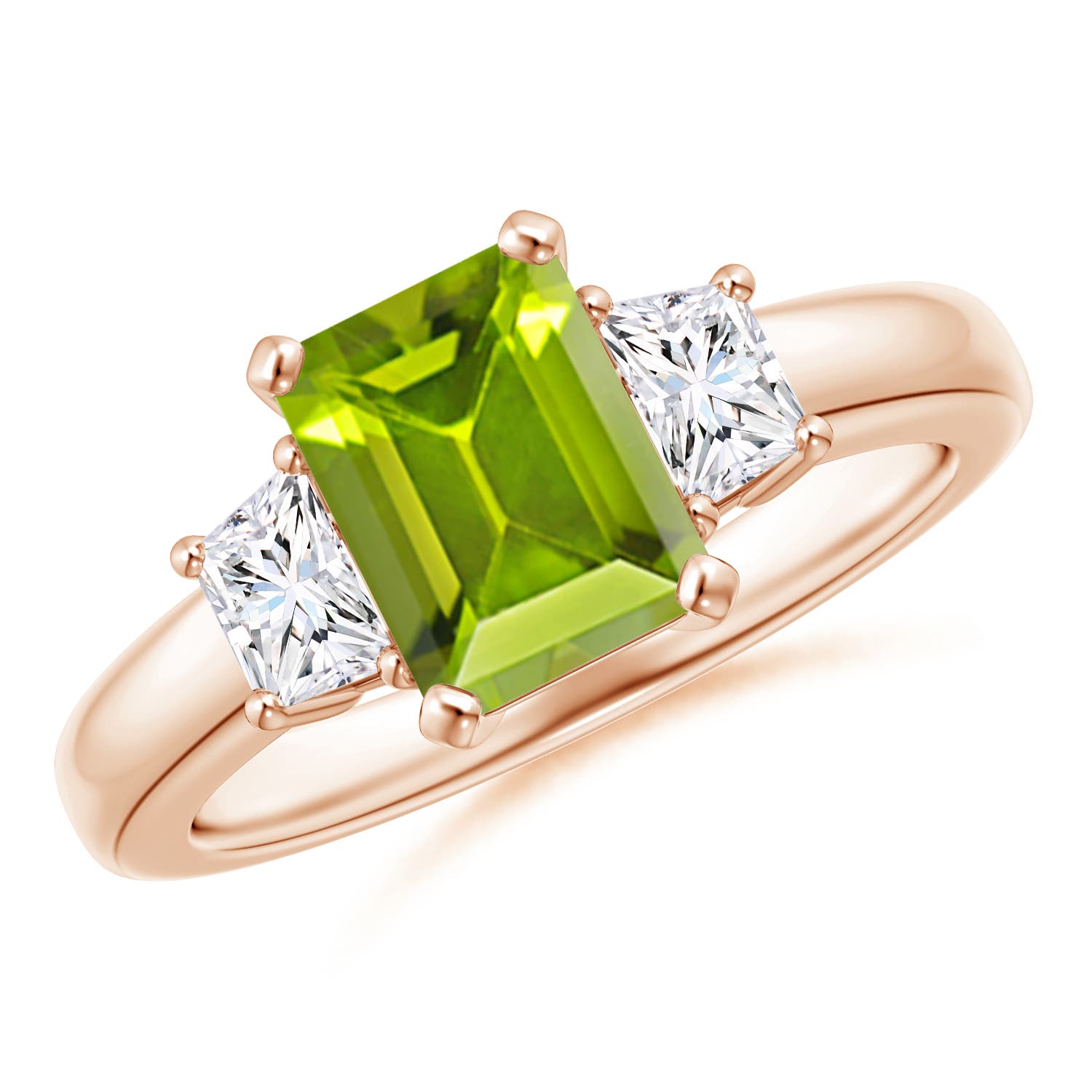 AAA - Peridot / 1.92 CT / 14 KT Rose Gold