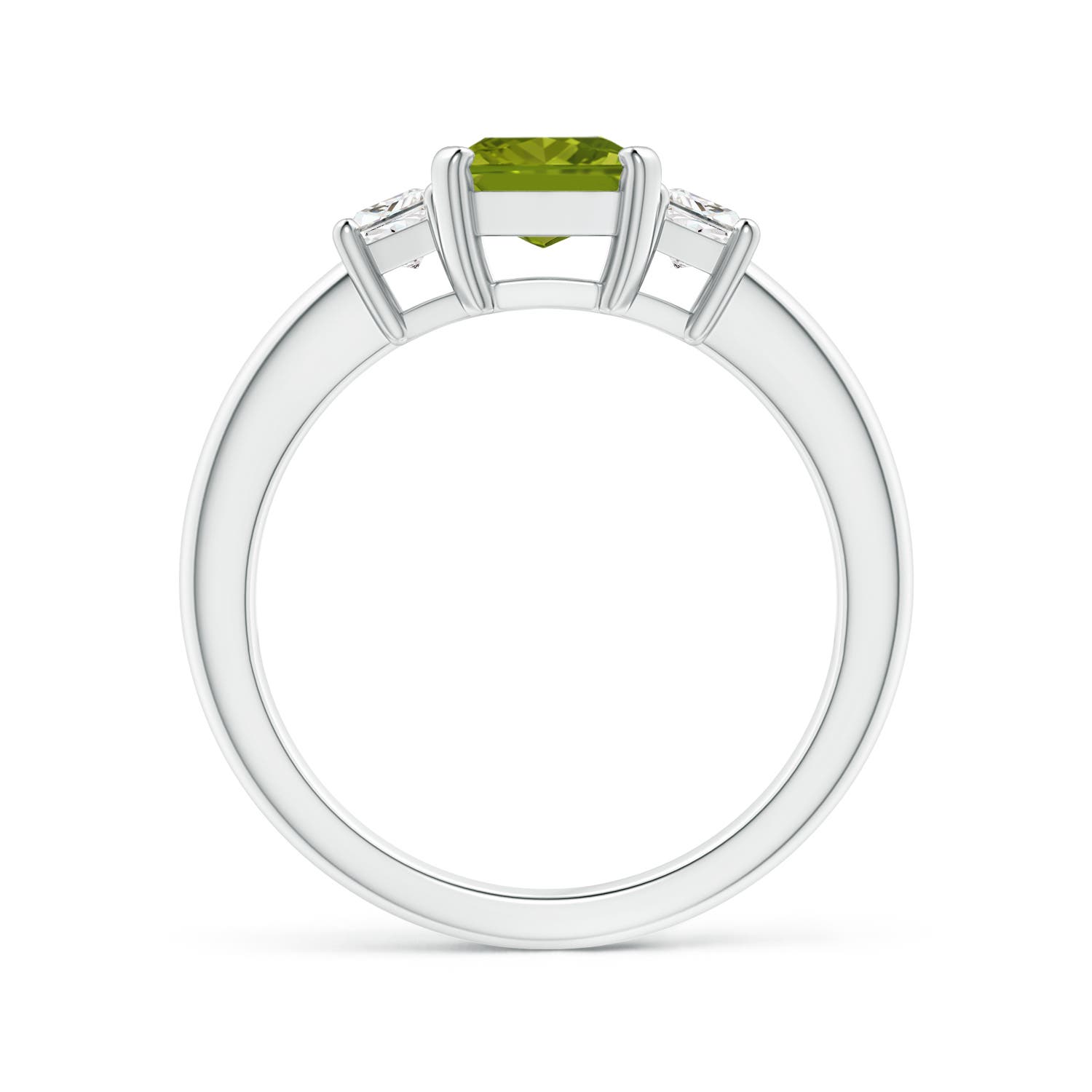 AAA - Peridot / 1.92 CT / 14 KT White Gold