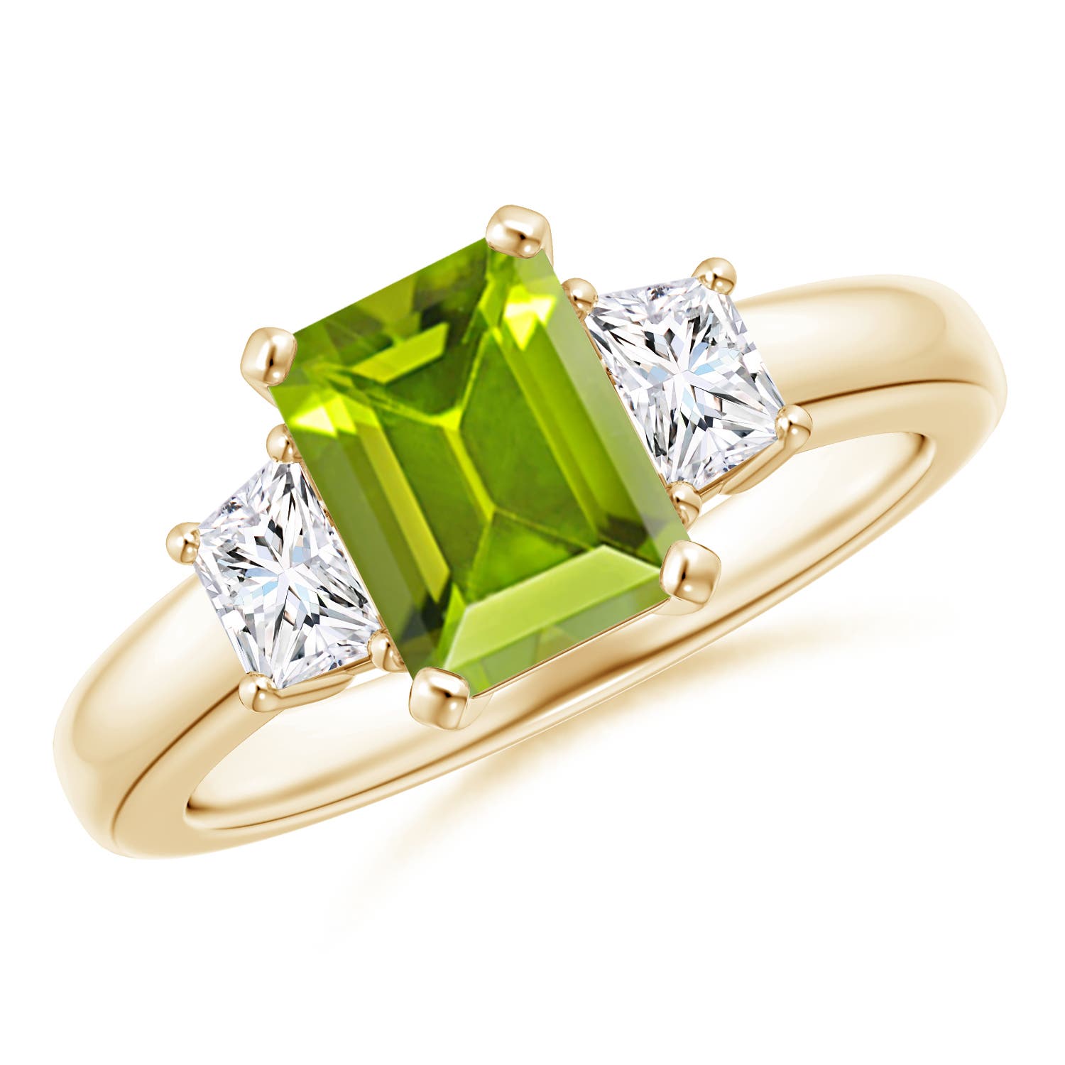 AAA - Peridot / 1.92 CT / 14 KT Yellow Gold