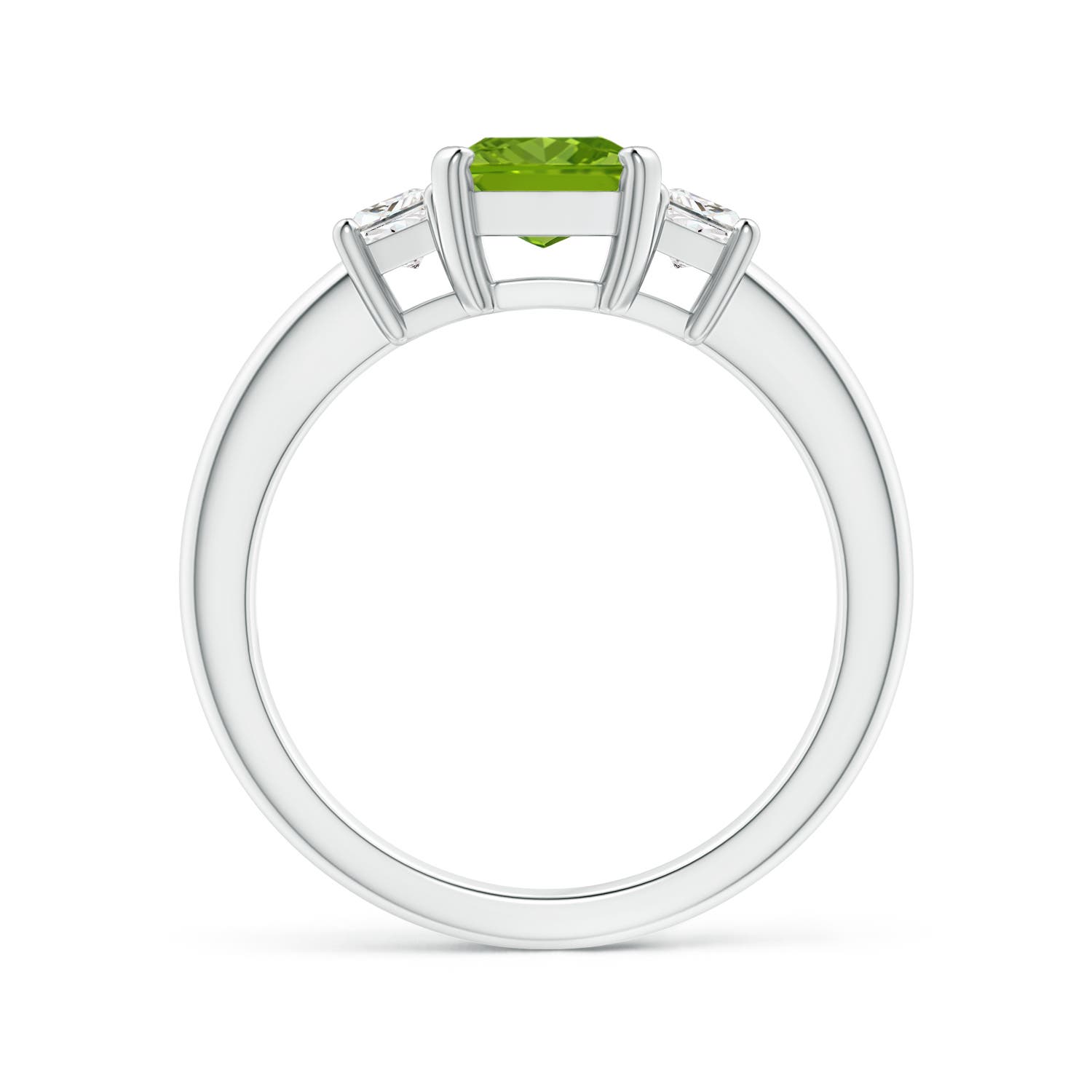 AAAA - Peridot / 1.92 CT / 14 KT White Gold