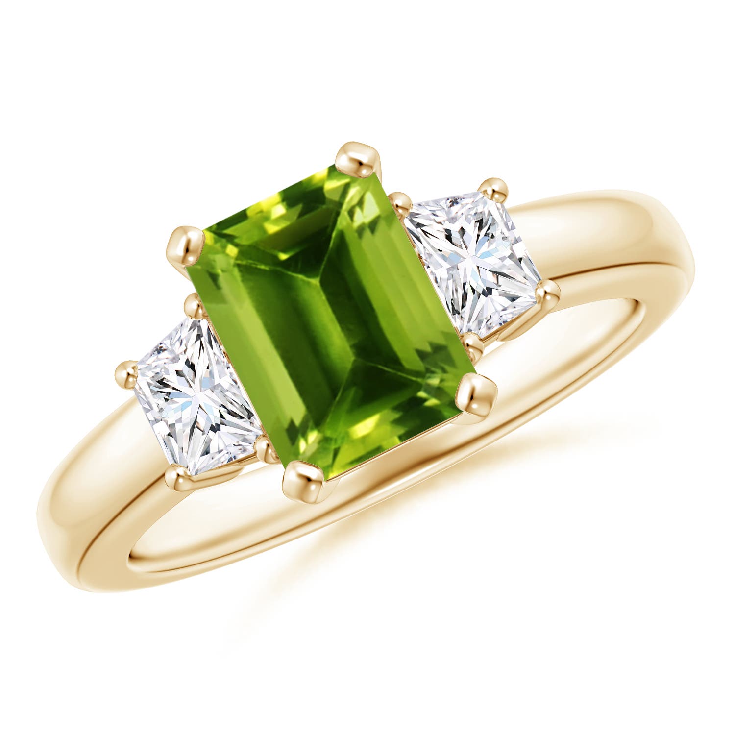 AAAA - Peridot / 1.92 CT / 14 KT Yellow Gold