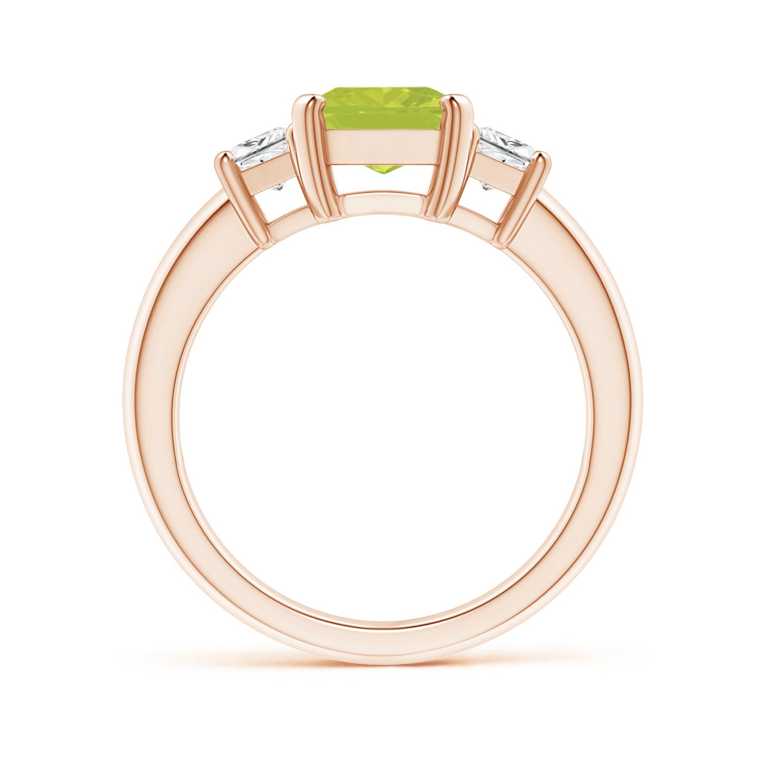 A - Peridot / 2.67 CT / 14 KT Rose Gold