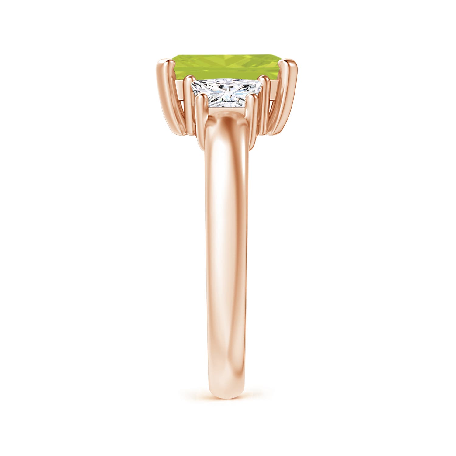 A - Peridot / 2.67 CT / 14 KT Rose Gold