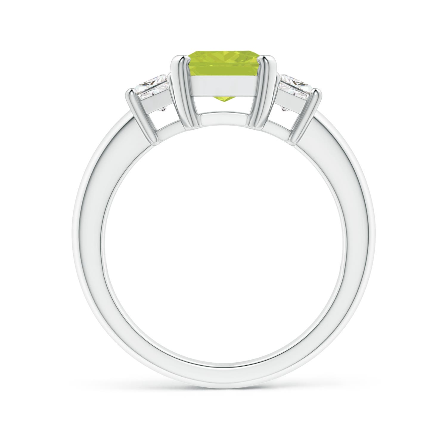 A - Peridot / 2.67 CT / 14 KT White Gold