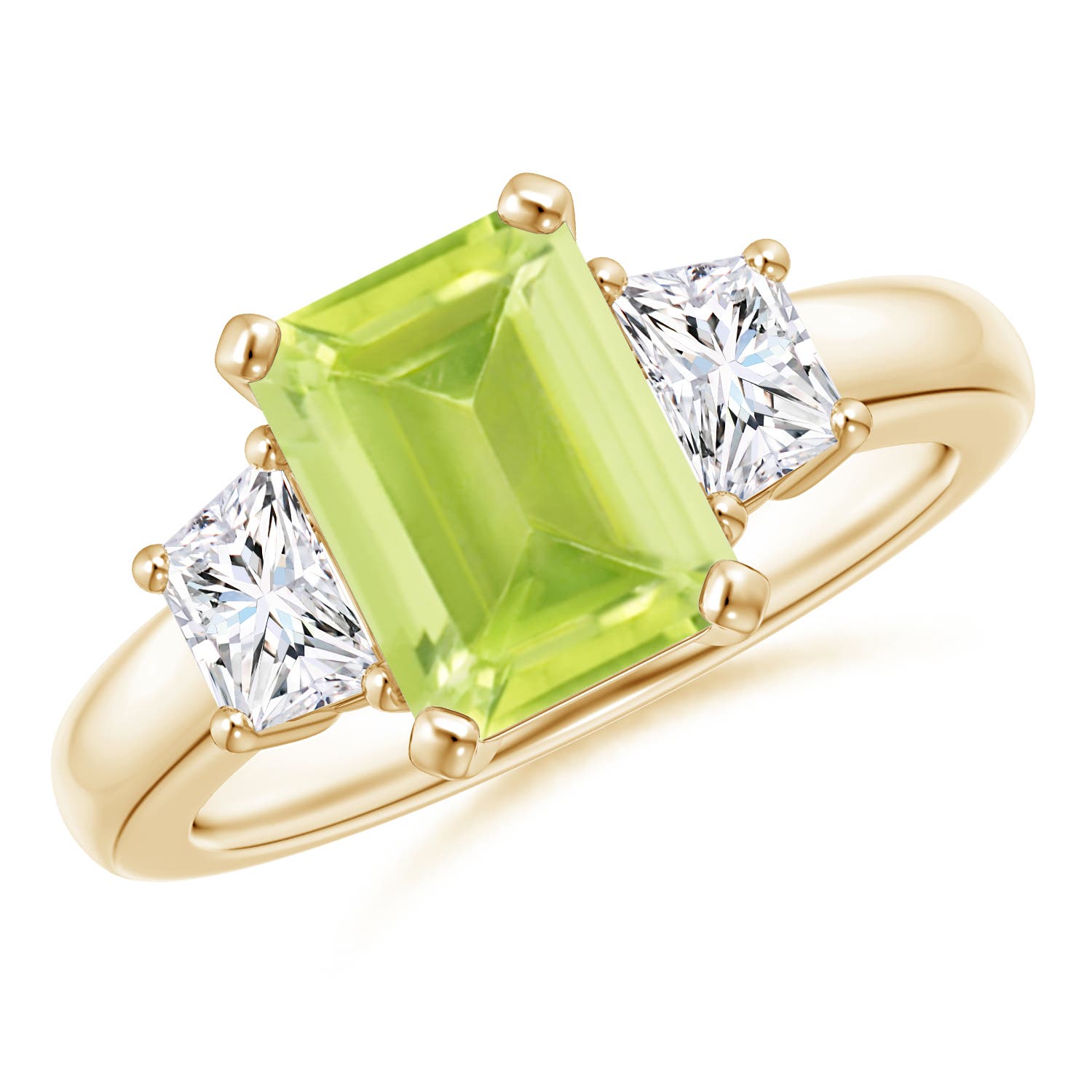 A - Peridot / 2.67 CT / 14 KT Yellow Gold