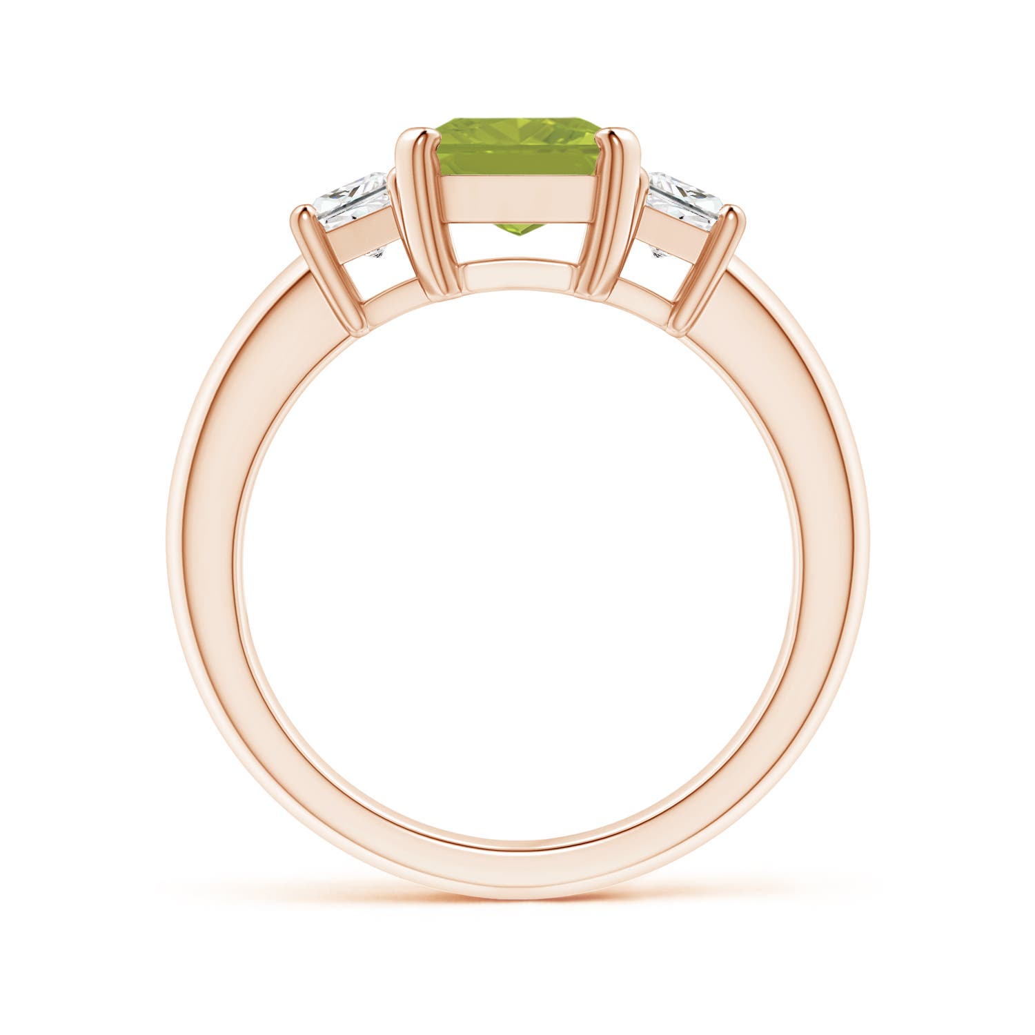 AA - Peridot / 2.67 CT / 14 KT Rose Gold