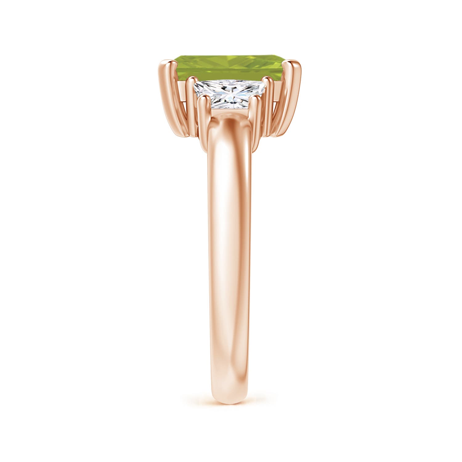 AA - Peridot / 2.67 CT / 14 KT Rose Gold