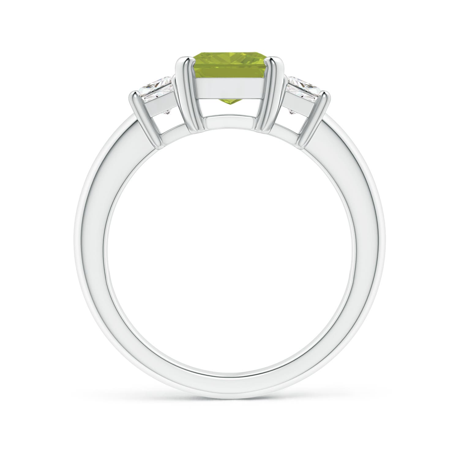 AA - Peridot / 2.67 CT / 14 KT White Gold