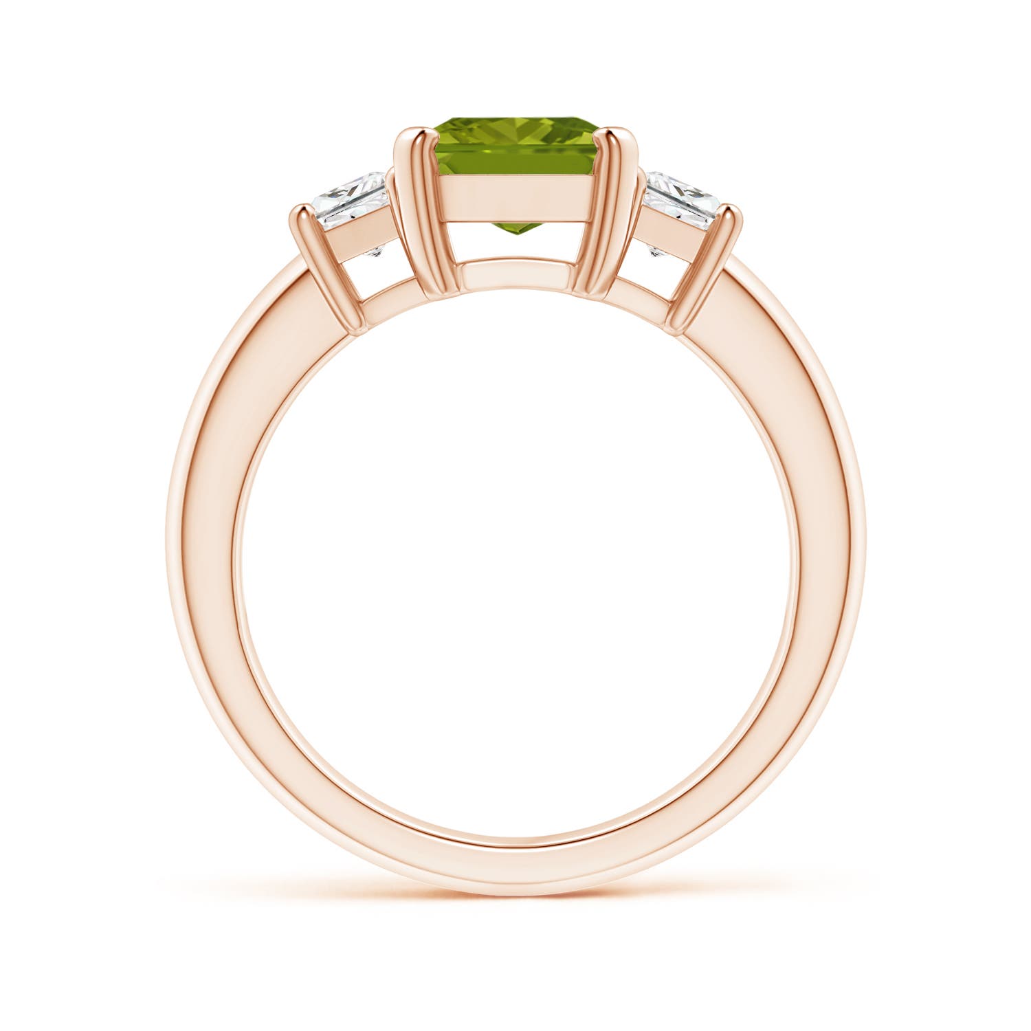 AAA - Peridot / 2.67 CT / 14 KT Rose Gold