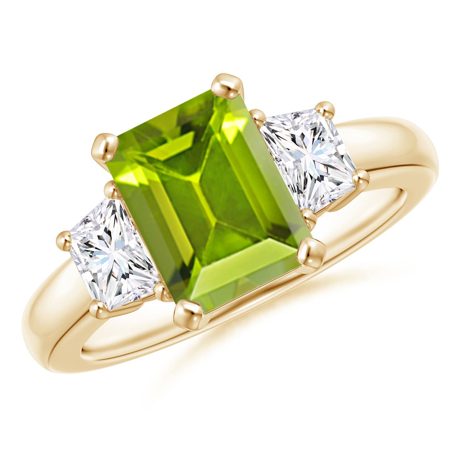 AAA - Peridot / 2.67 CT / 14 KT Yellow Gold