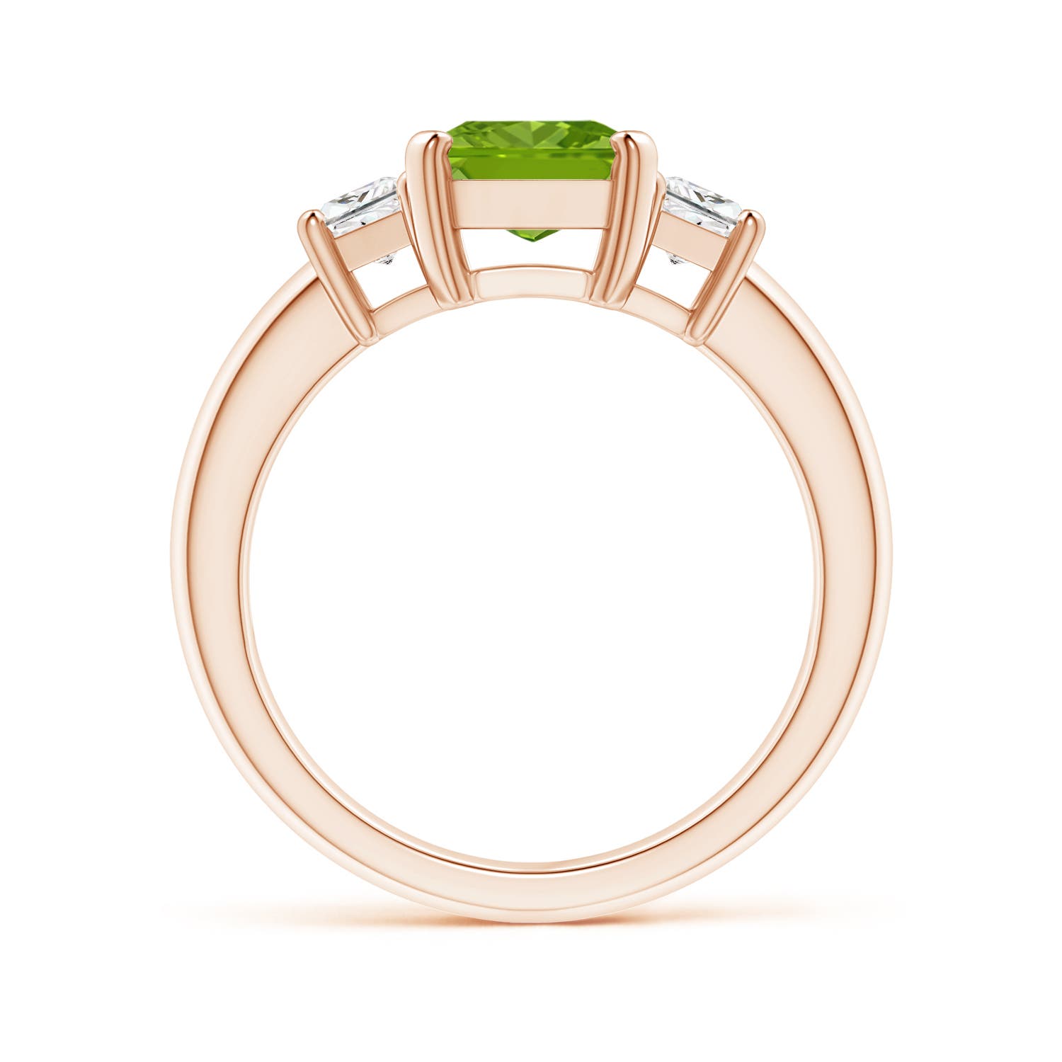 AAAA - Peridot / 2.67 CT / 14 KT Rose Gold