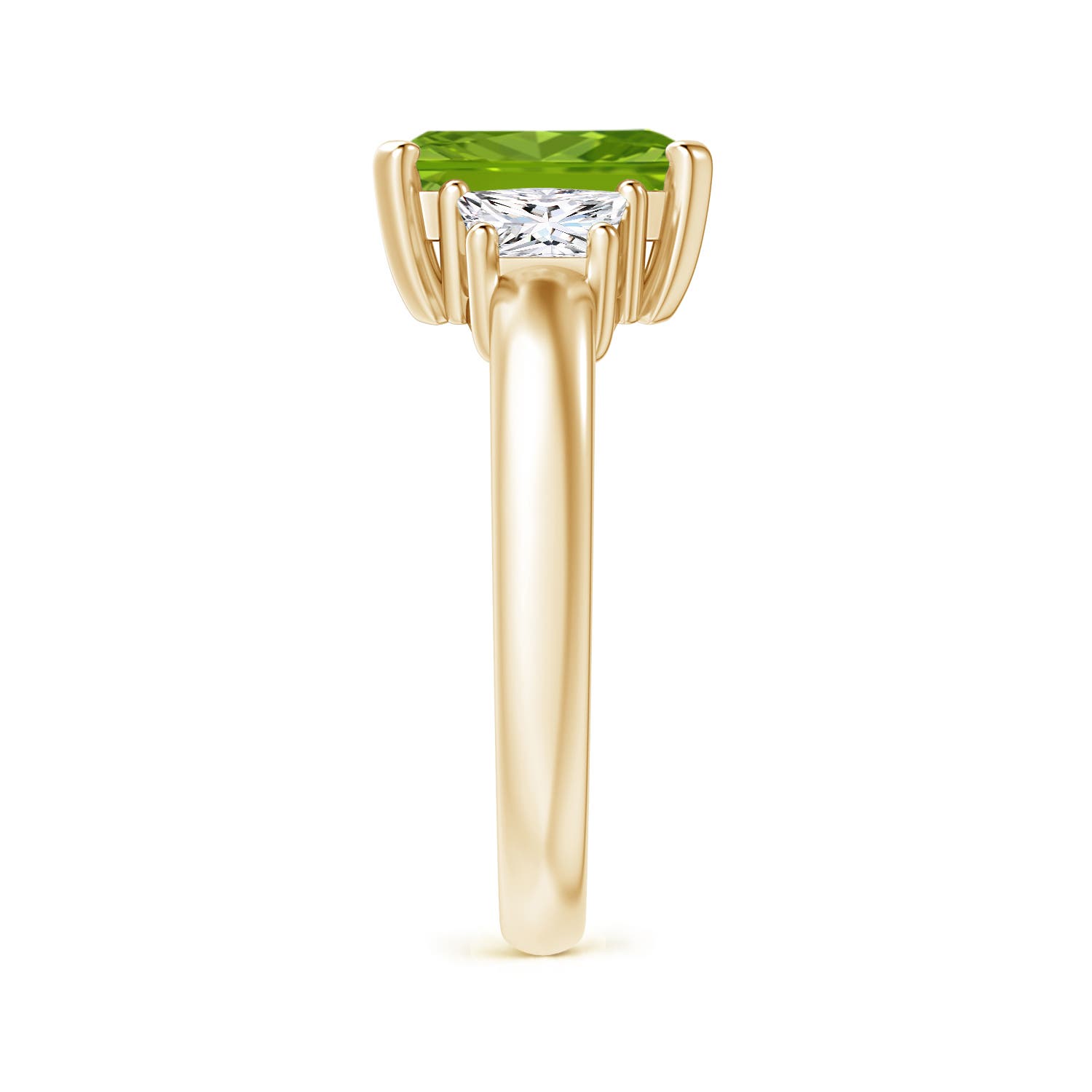 AAAA - Peridot / 2.67 CT / 14 KT Yellow Gold